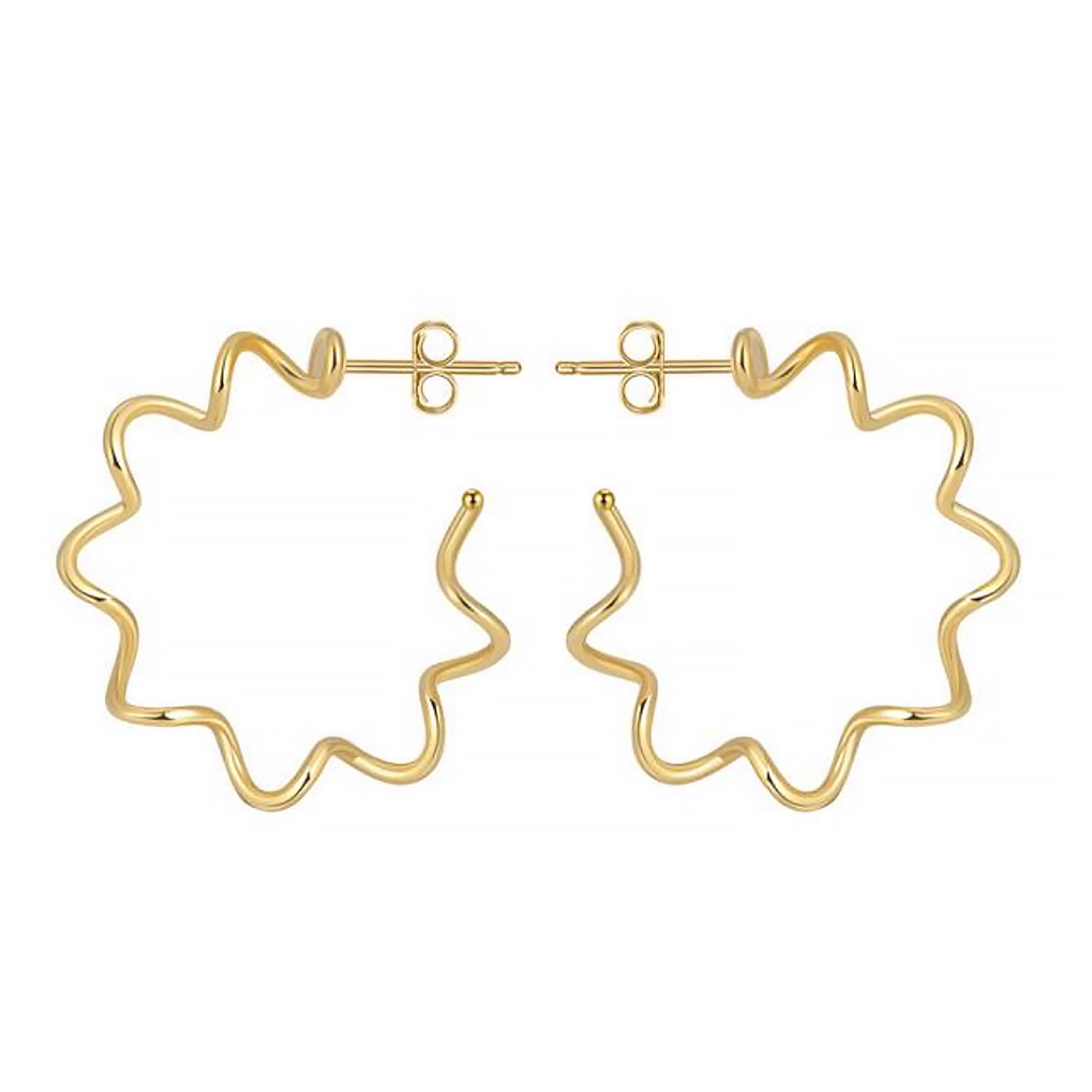 Shaded The Label Women's Maeve Gold Twisted Hoop Earrings In Gold