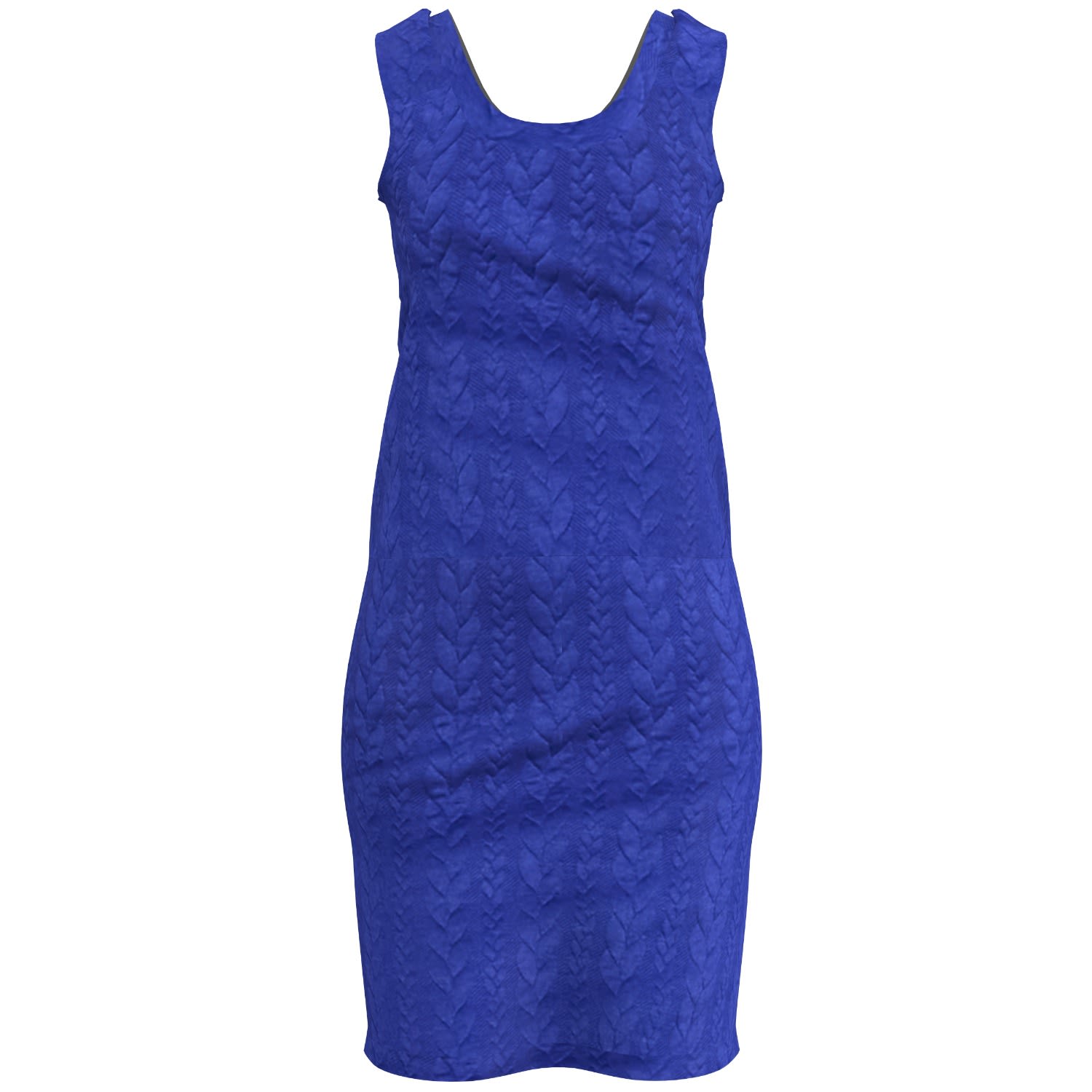 Women’s Freya Bodycon In Blue Cable Knit Small Cocoove