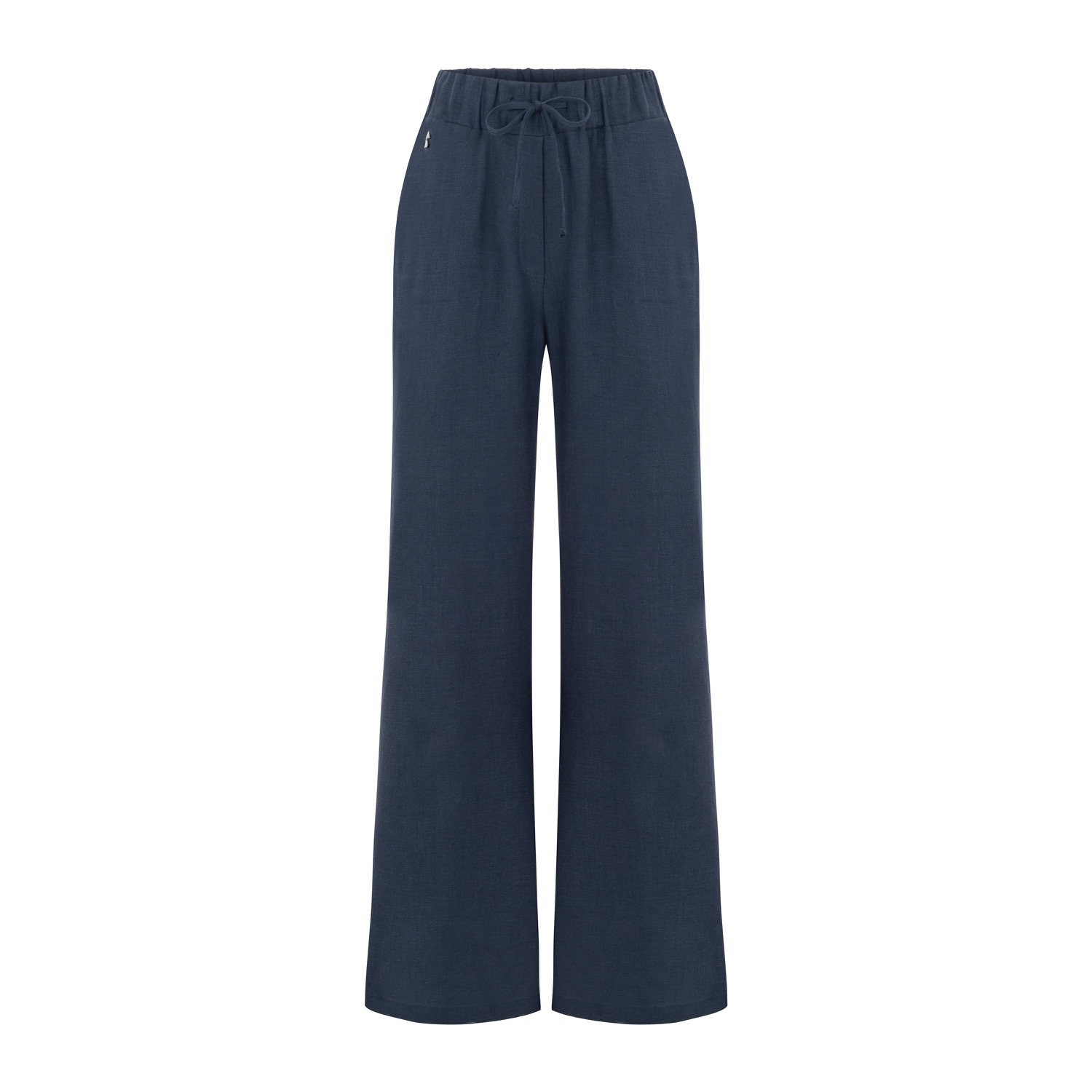 Dor Raw Luxury Women's Blue Today Linen Pants - Navy In Blue