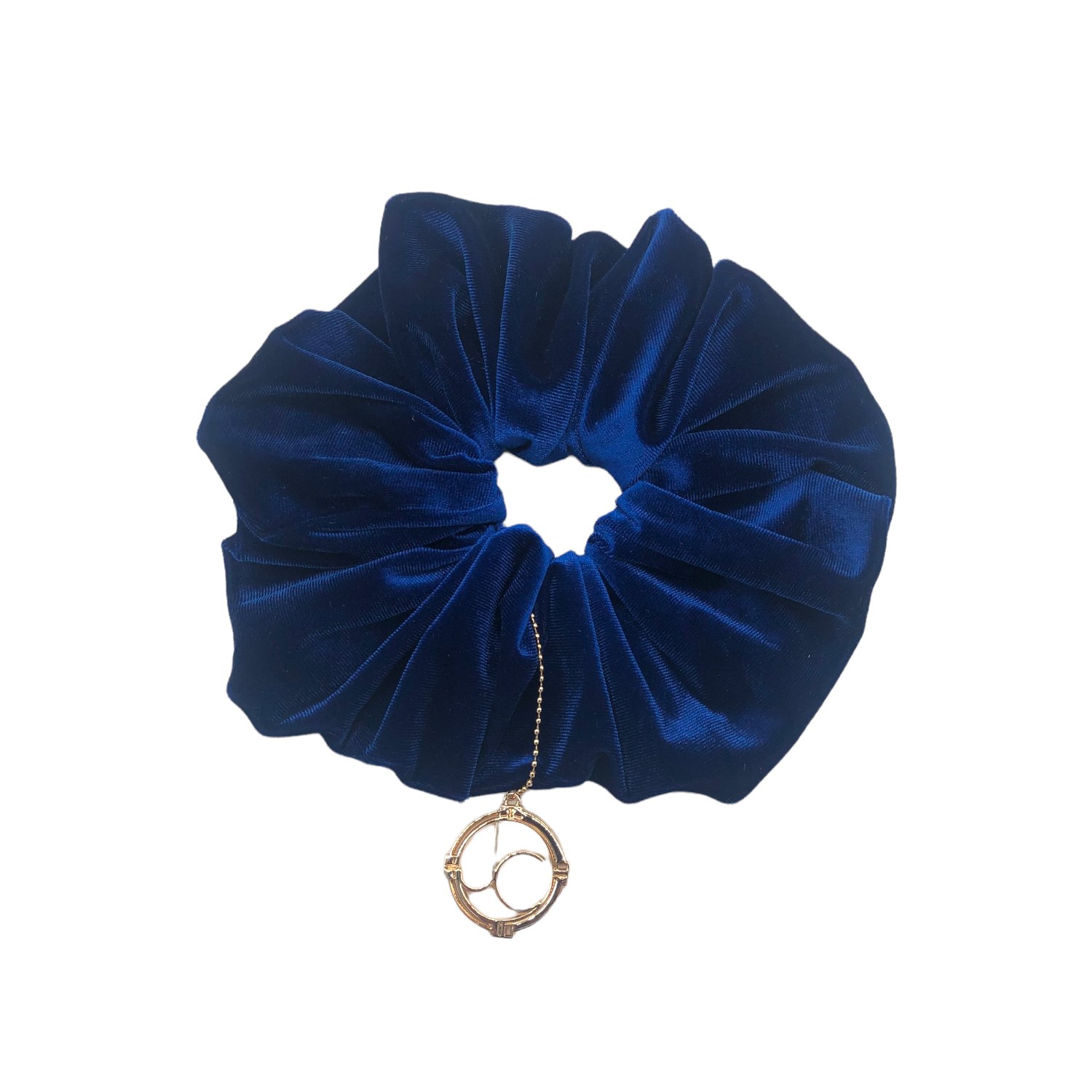 Women’s Blue Oh Halo Navy Velour Scrunchy Julia Clancey