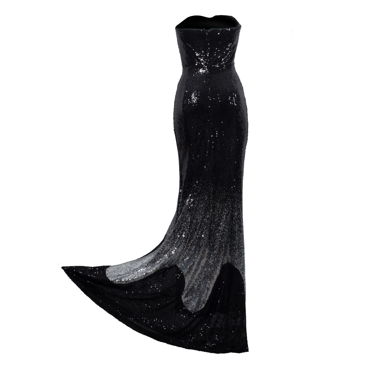 Laura Daili Women's Black / Grey Off-shoulder Elegance Gown In Multi