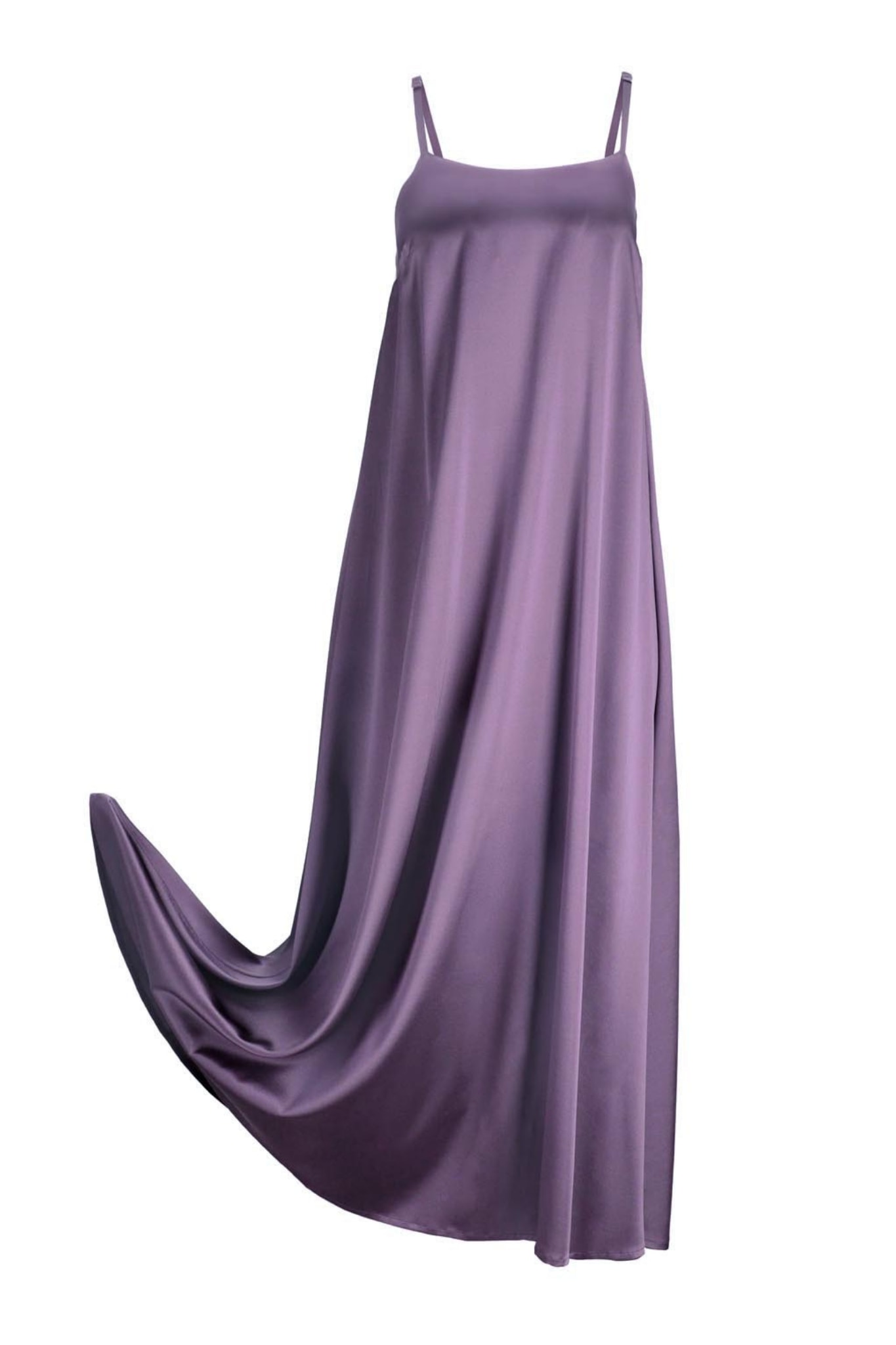 Women’s Pink / Purple Floor Length Dress ’Aphrodite’ In Noble Purple Medium Alas Silk Renata Ambrazieje