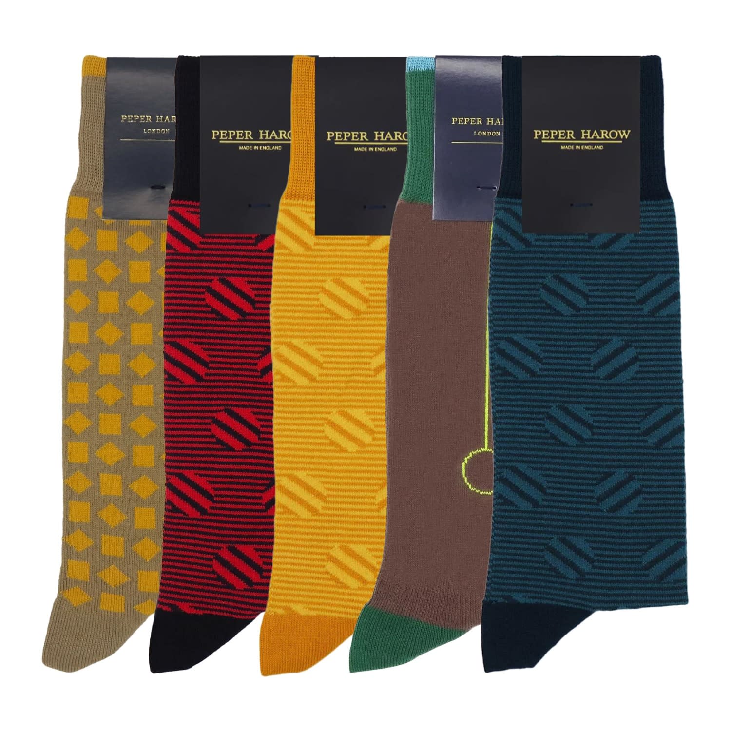 Peper Harow - Made In England Men's Socks Bundle - The Classic Mix