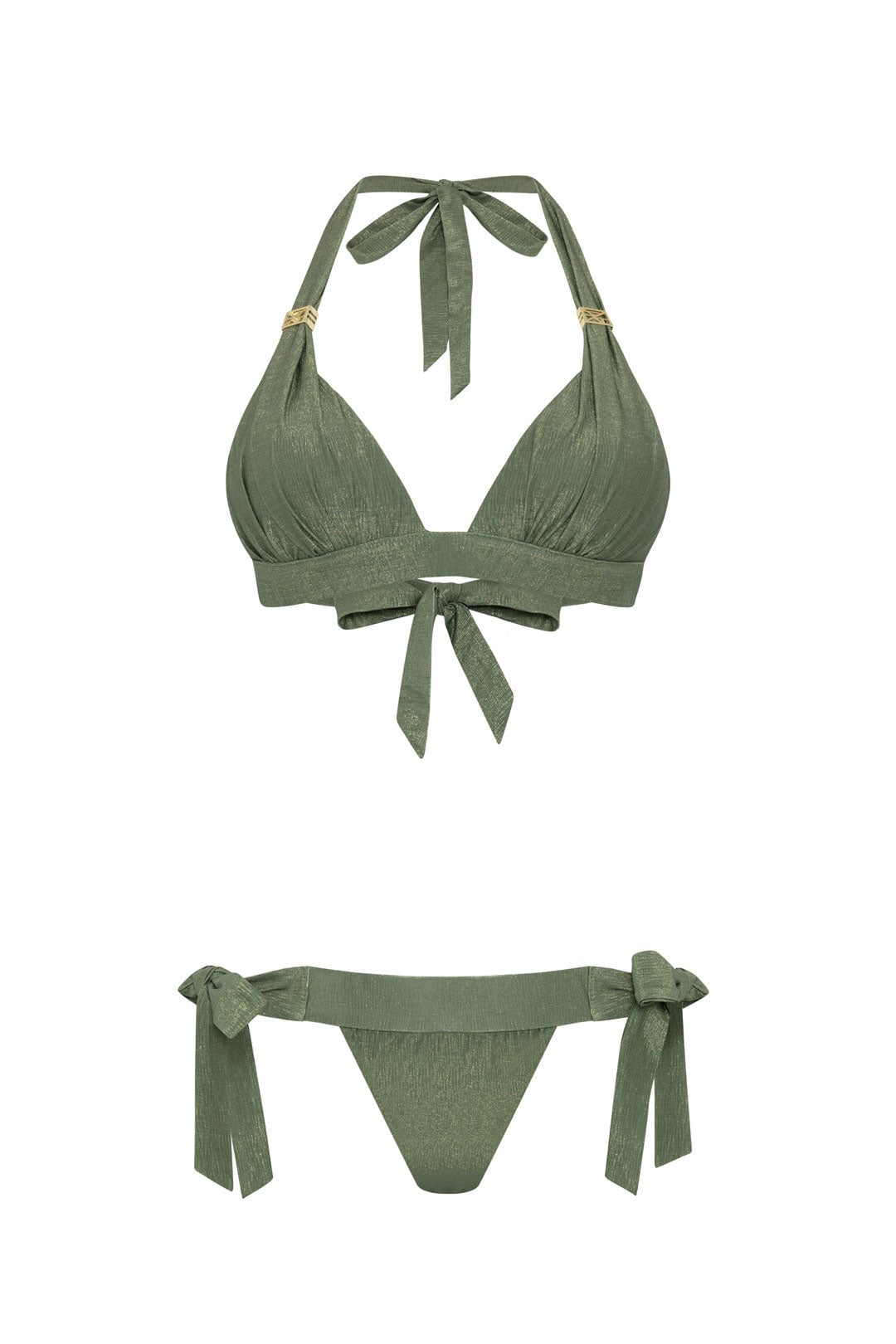 Leyla Maya Women's Annie & Natasha Bikini Set - Olive Green