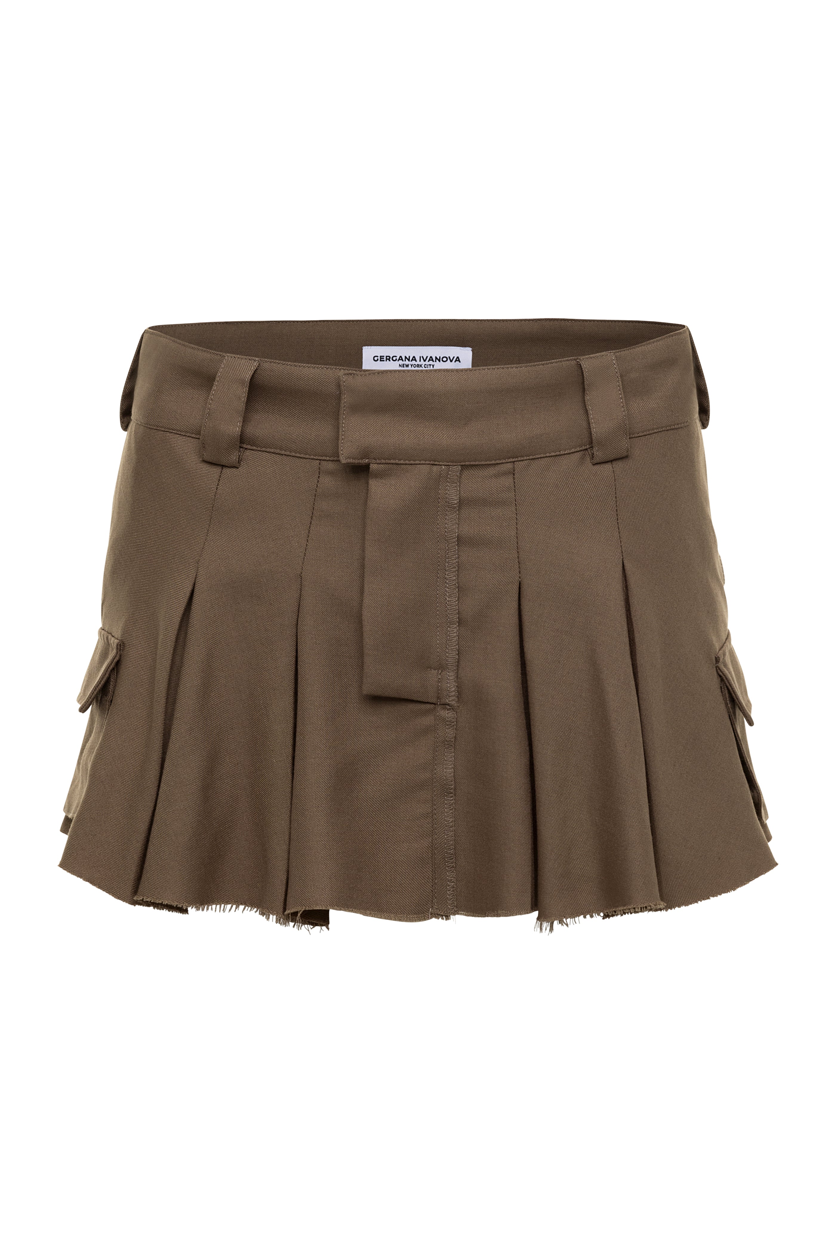 Gergana Ivanova Women's Brown Giselle Skirt Taupe