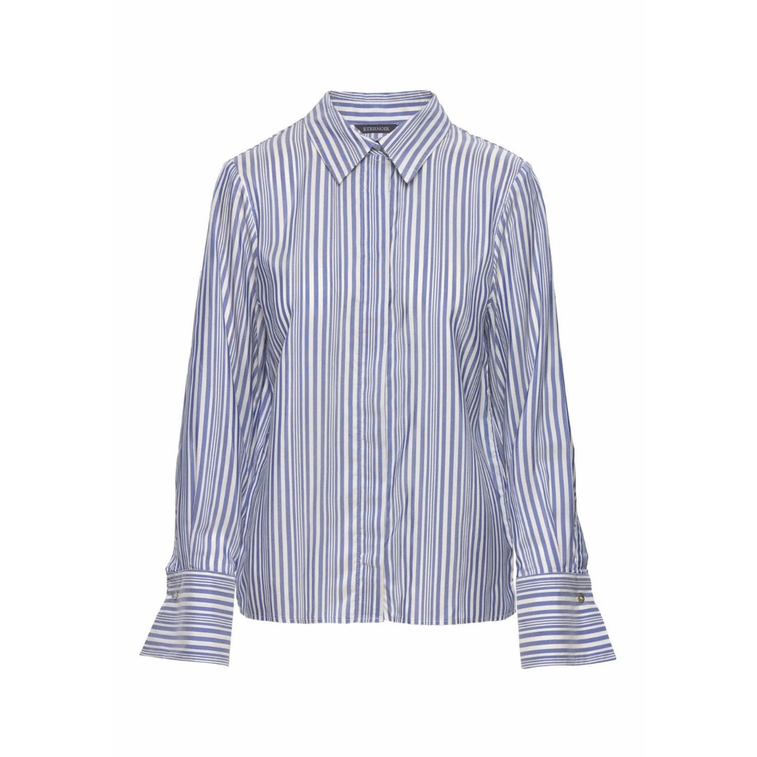 Eternoir Women's Blue / White Riviera Striped Shirt In Blue/white