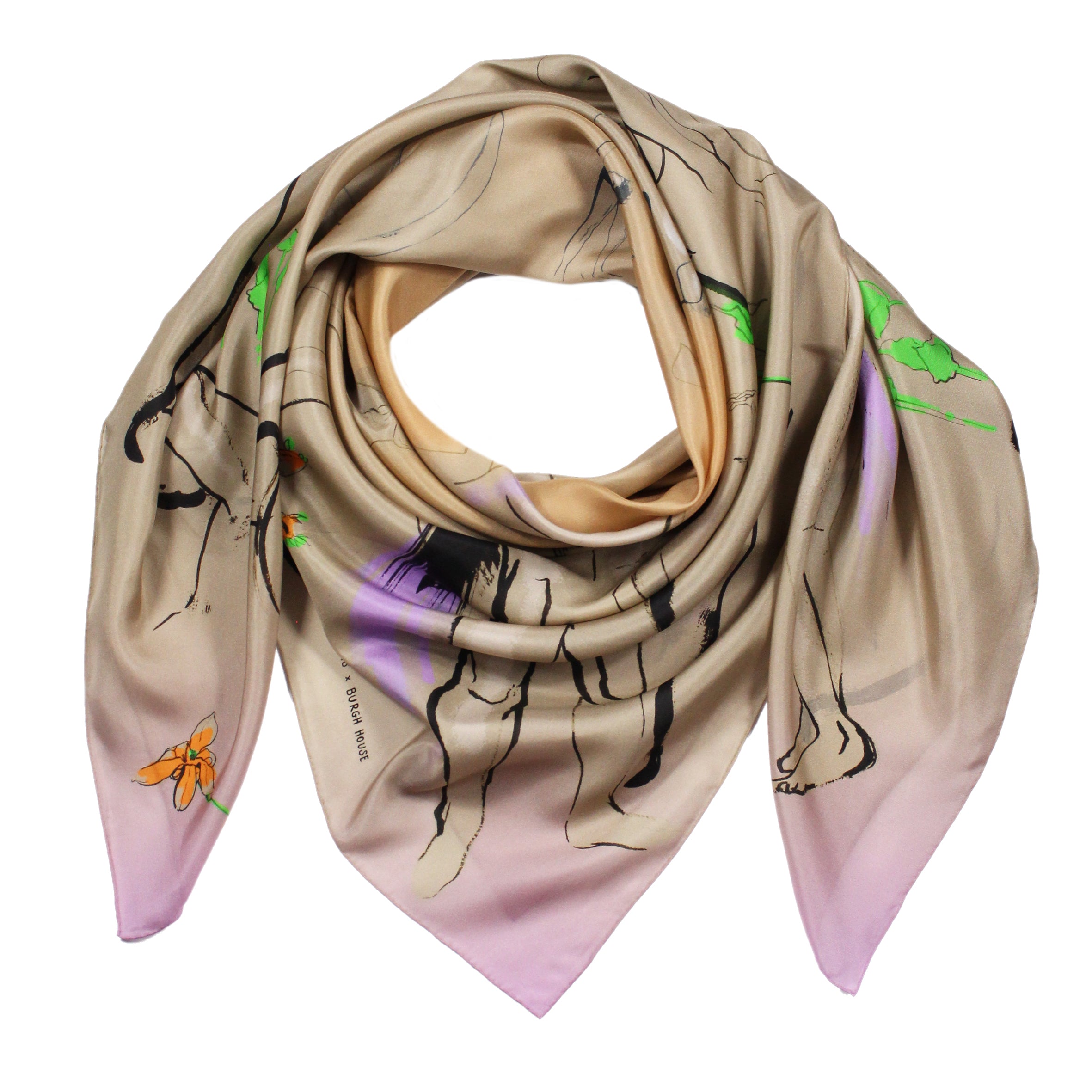 Women’s Ponds Silk Scarf Large Klements