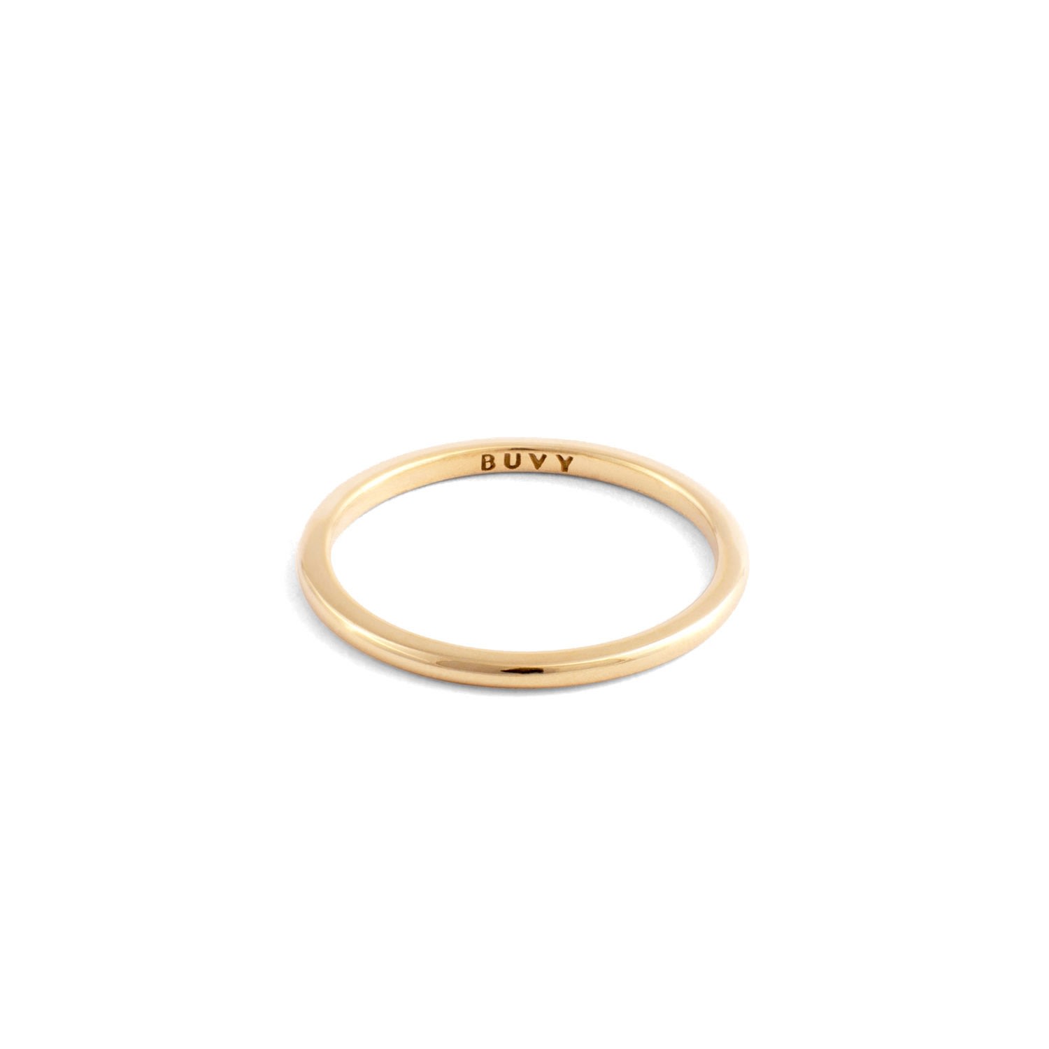 Women’s Classic Gold Band Ring Buvy Jewellery