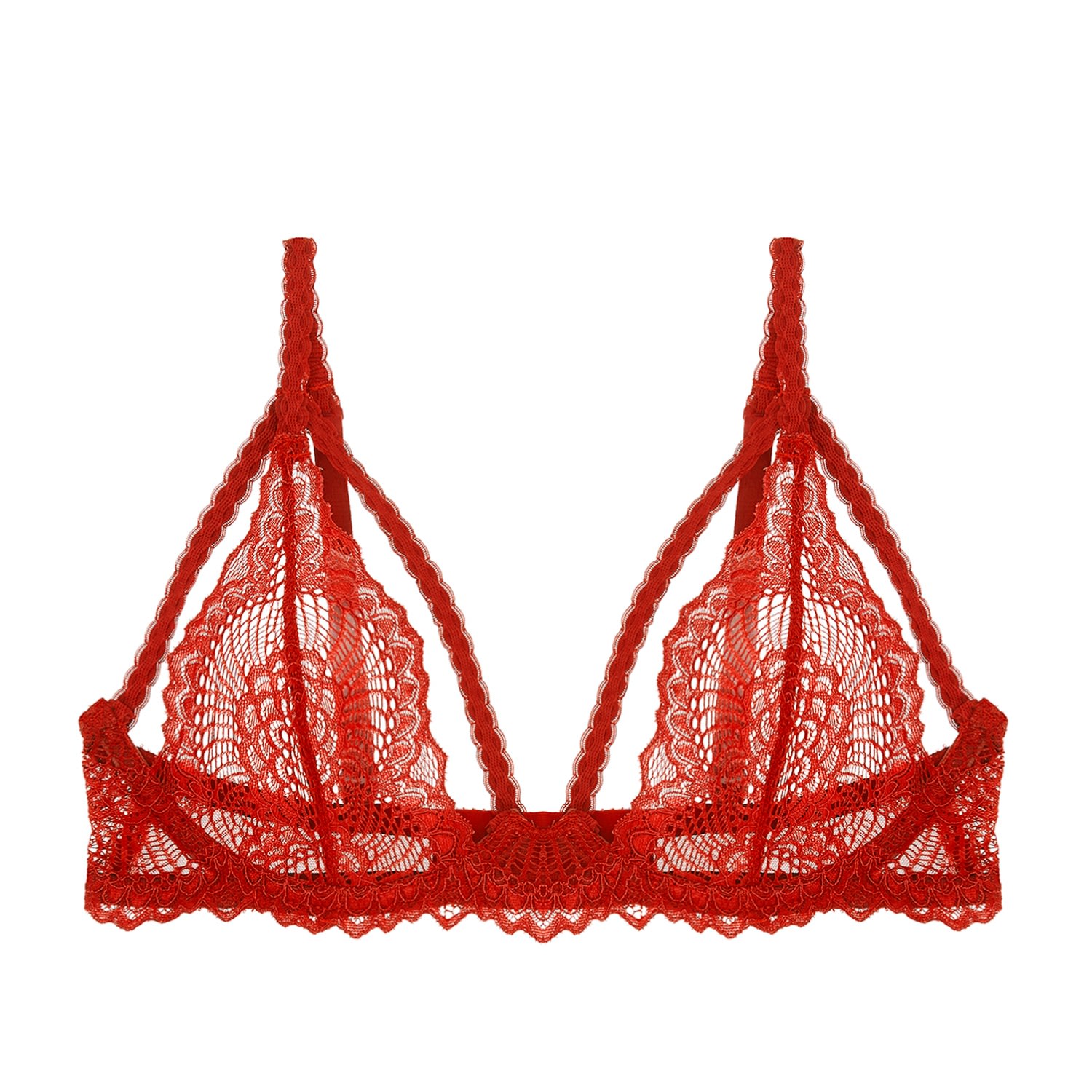 JOURNELLE WOMEN'S RED NATALIA UNDERWIRE BRA SCARLET