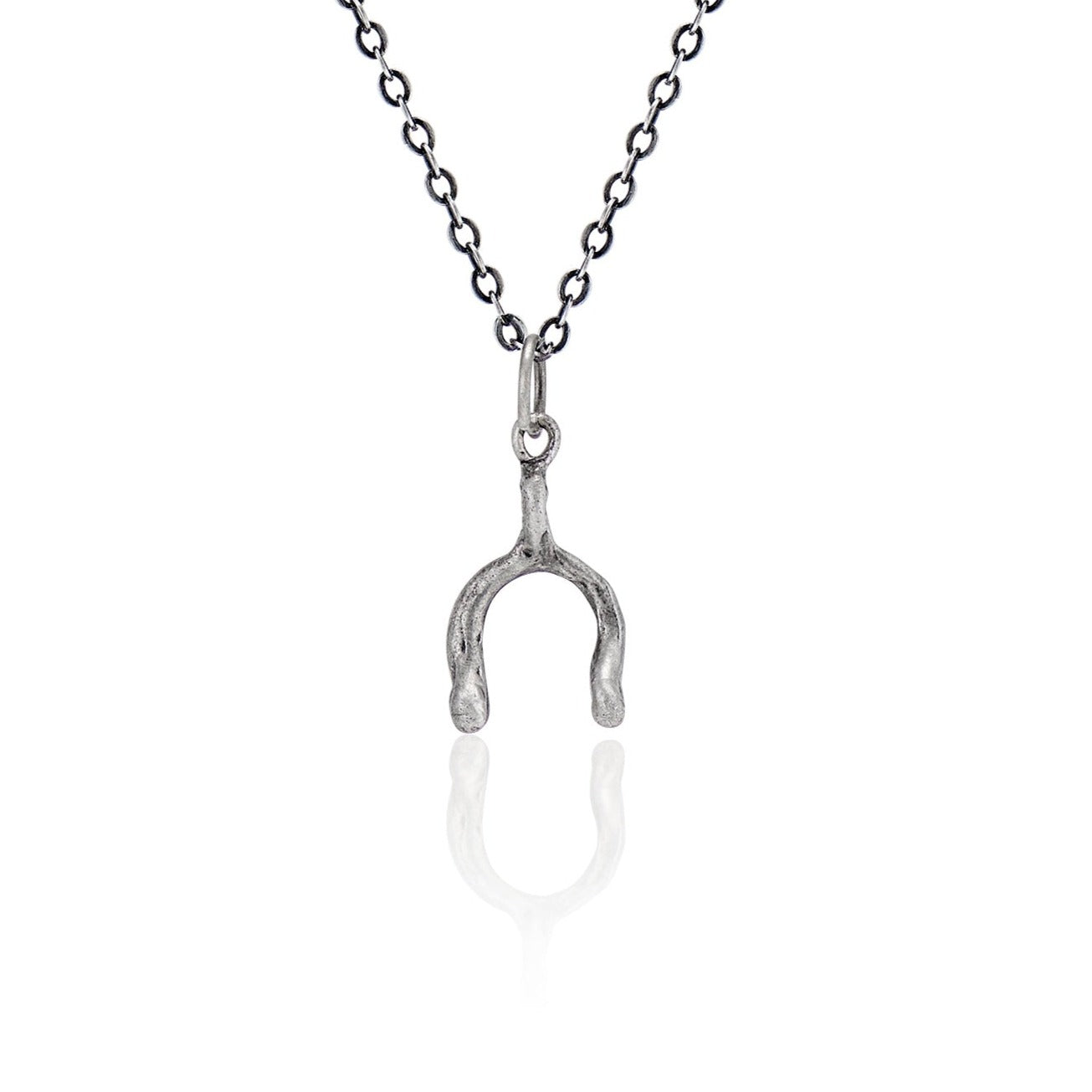 Cartography Men's Wishbone - Necklace In Sterling Silver
