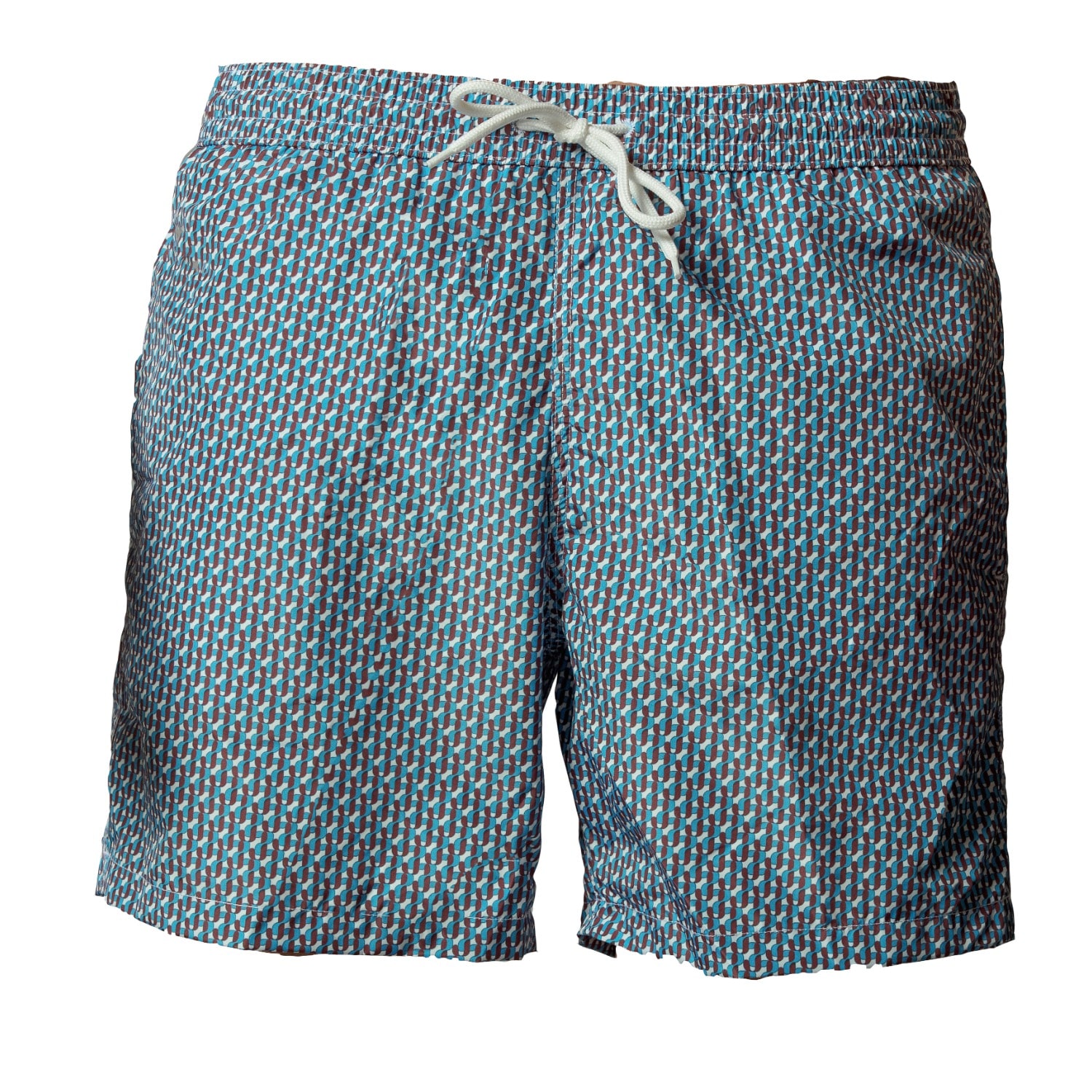Jacques Zolty Kai Mens Swimwear  Brown Blue In Blue