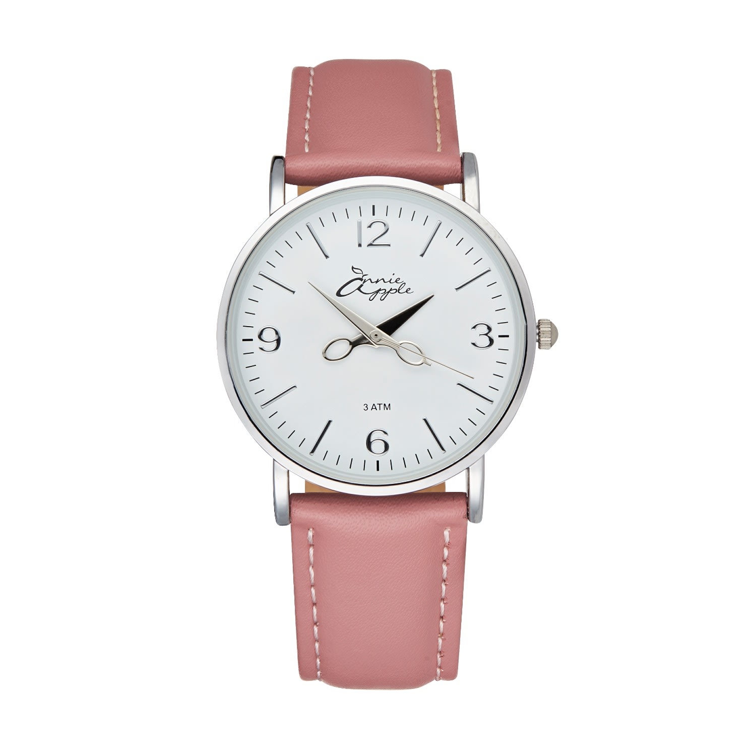 Women’s Pink / Purple Annie Apple Alore Silver/White/Pink Leather Hairdresser Scissor Hands Wrist Watch Bermuda Watch Company