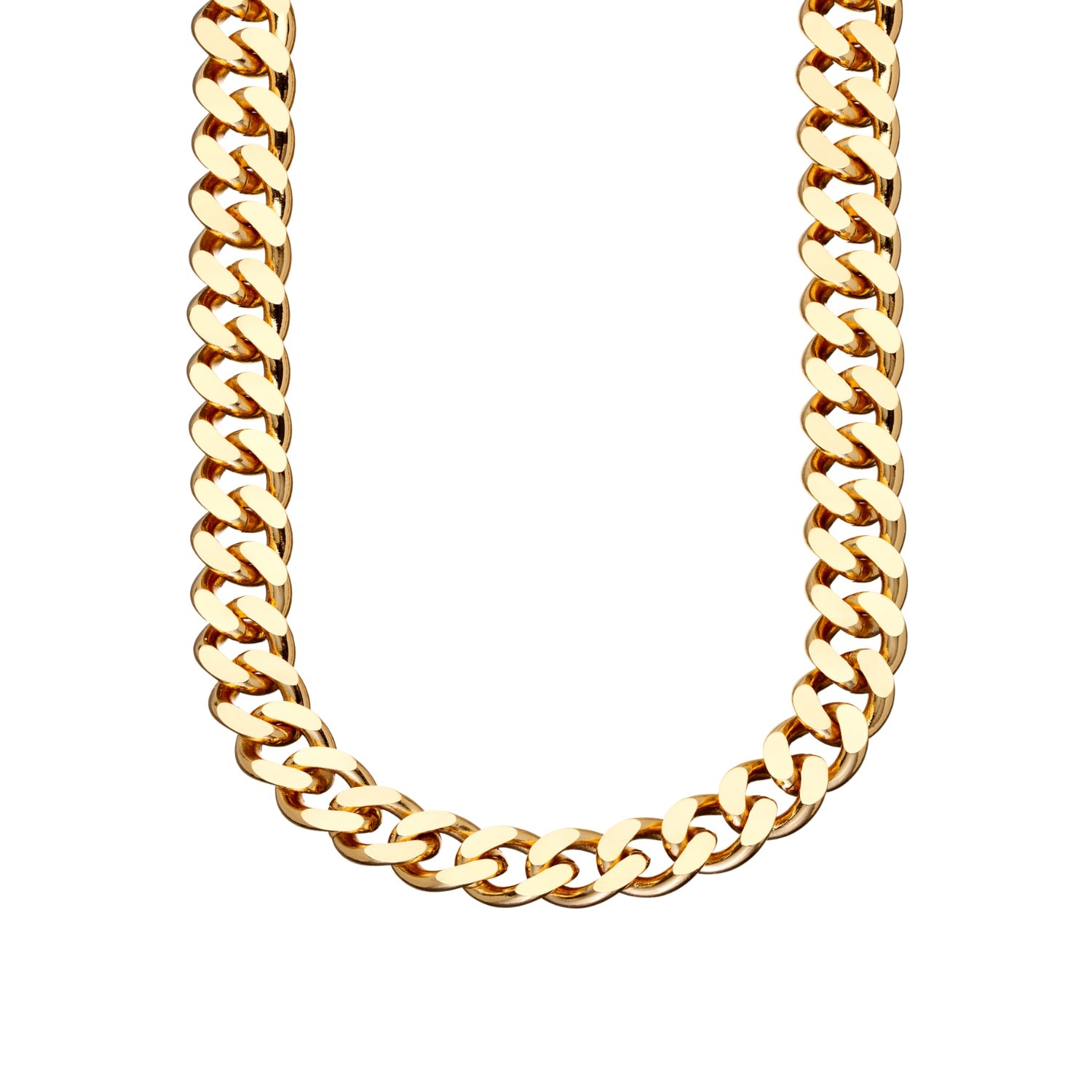 Men’s Gold Chunky Curb Chain Necklace Scream Pretty