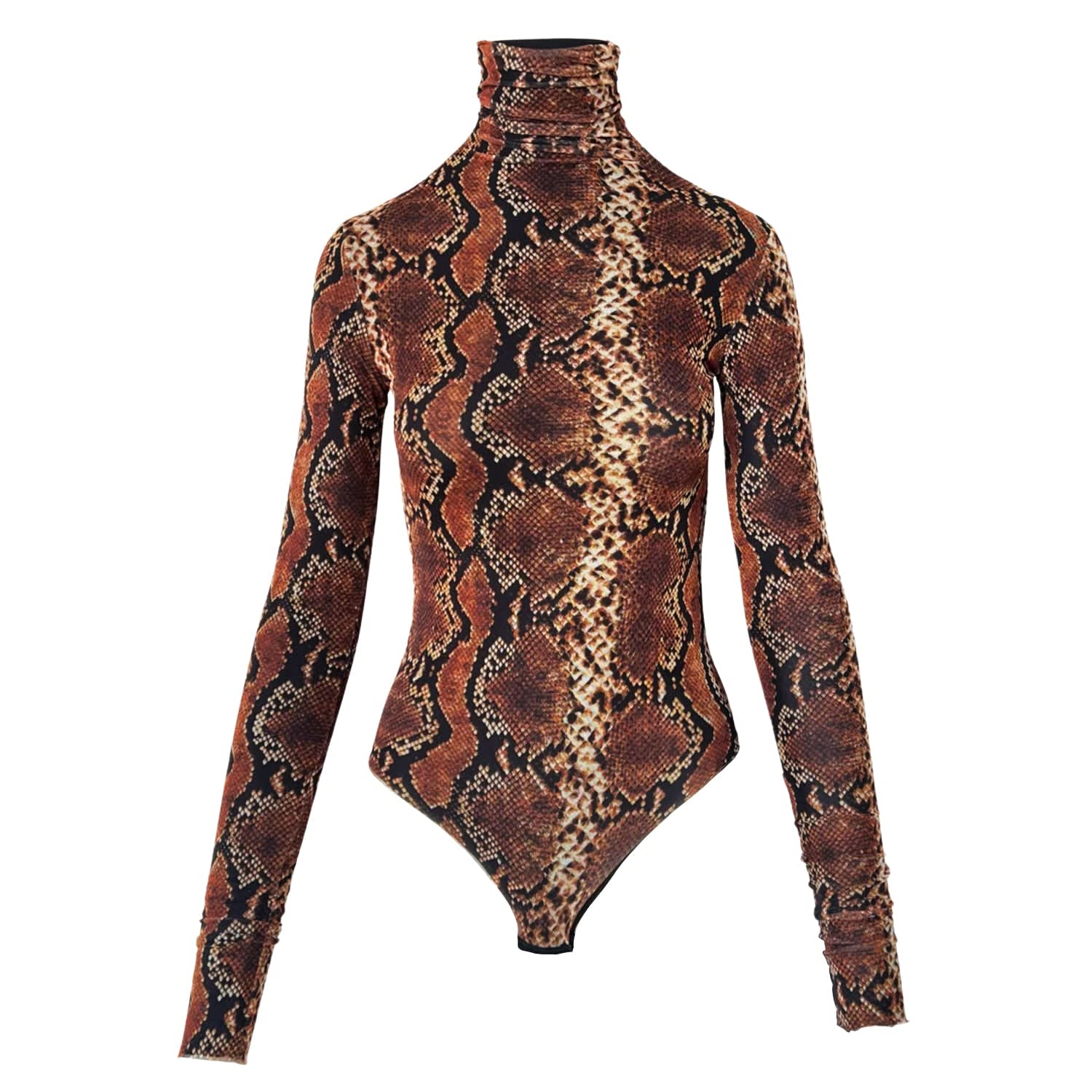 Shapely - Black And Brown Bodysuit on Designer Wardrobe