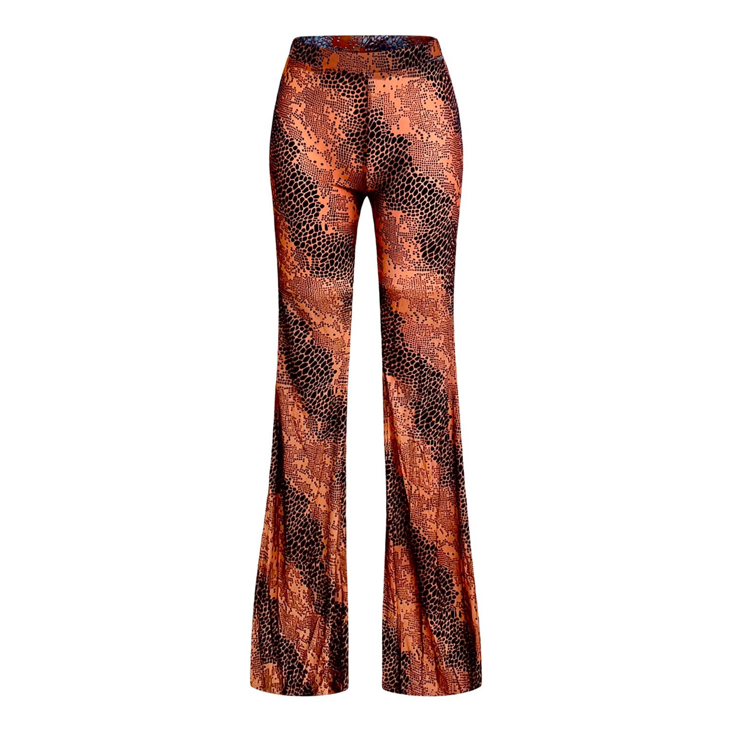 Ajroxx Women's Maia' Brown Textured Flares In Brown