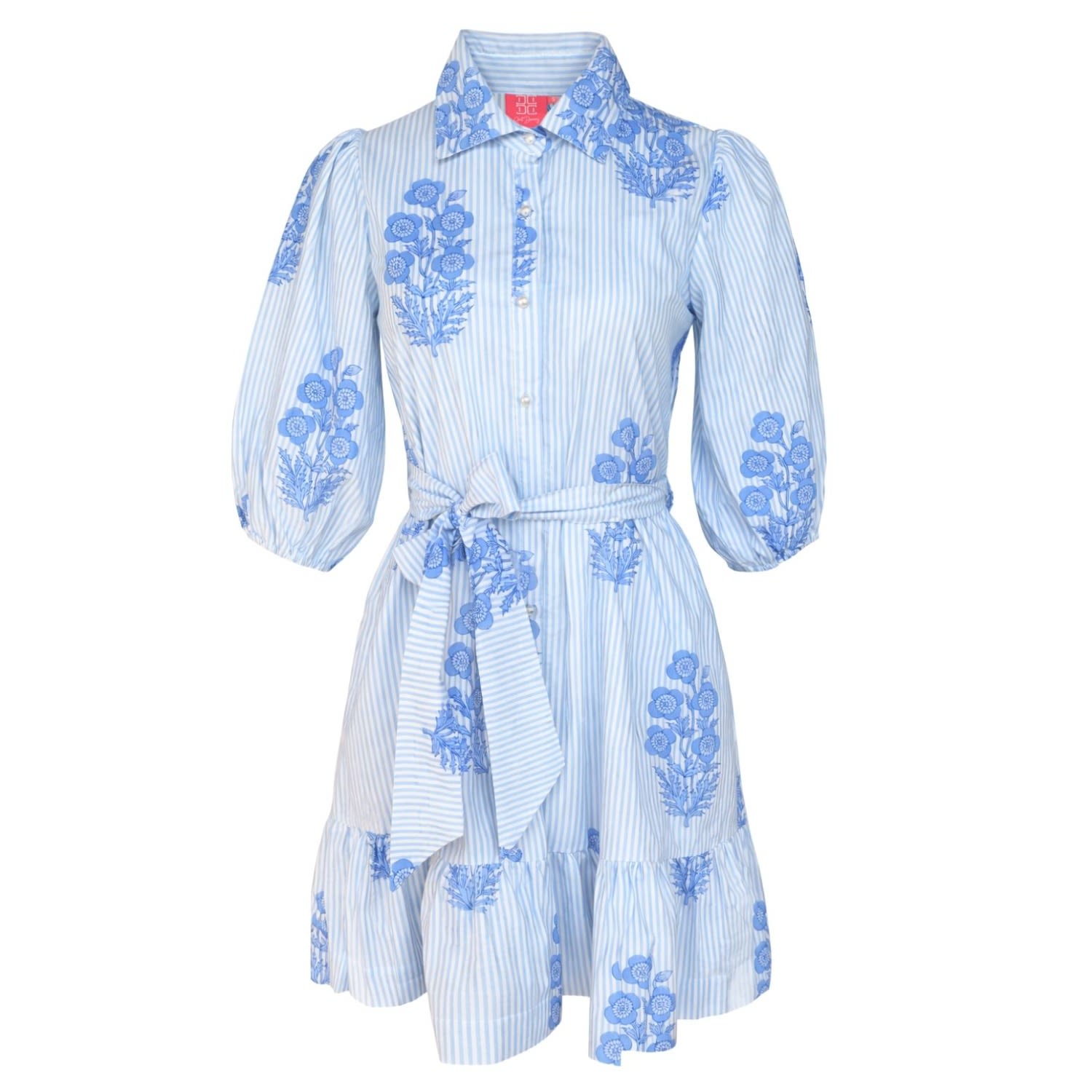 Women's Oberoi Dress Bouquet Blue | XXL | Just Darviny