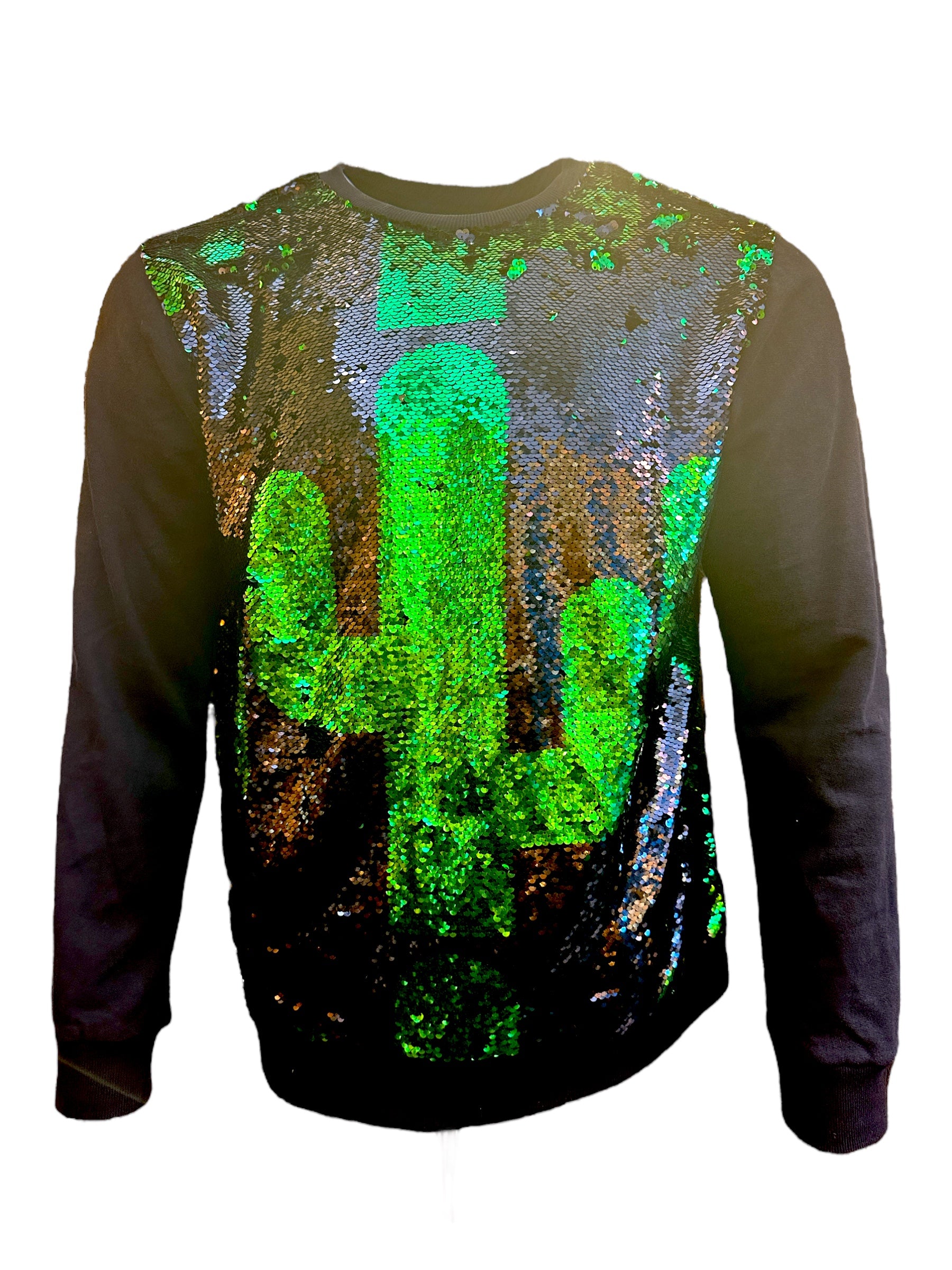 Black Any Old Iron Mens Cactus Sweatshirt Xs