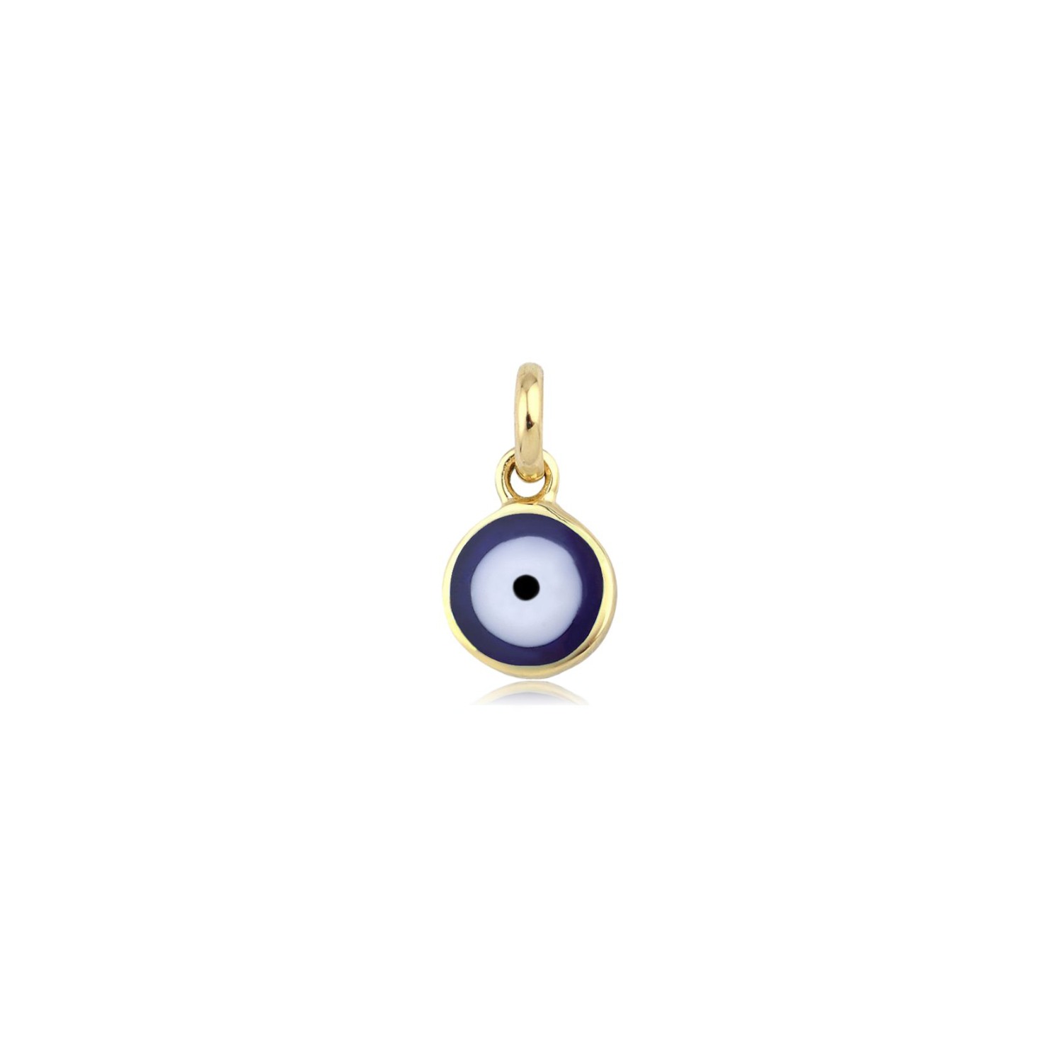 Jewelsty Fine Jewelry Women's Mini Navy Blue Evil Eye Charm