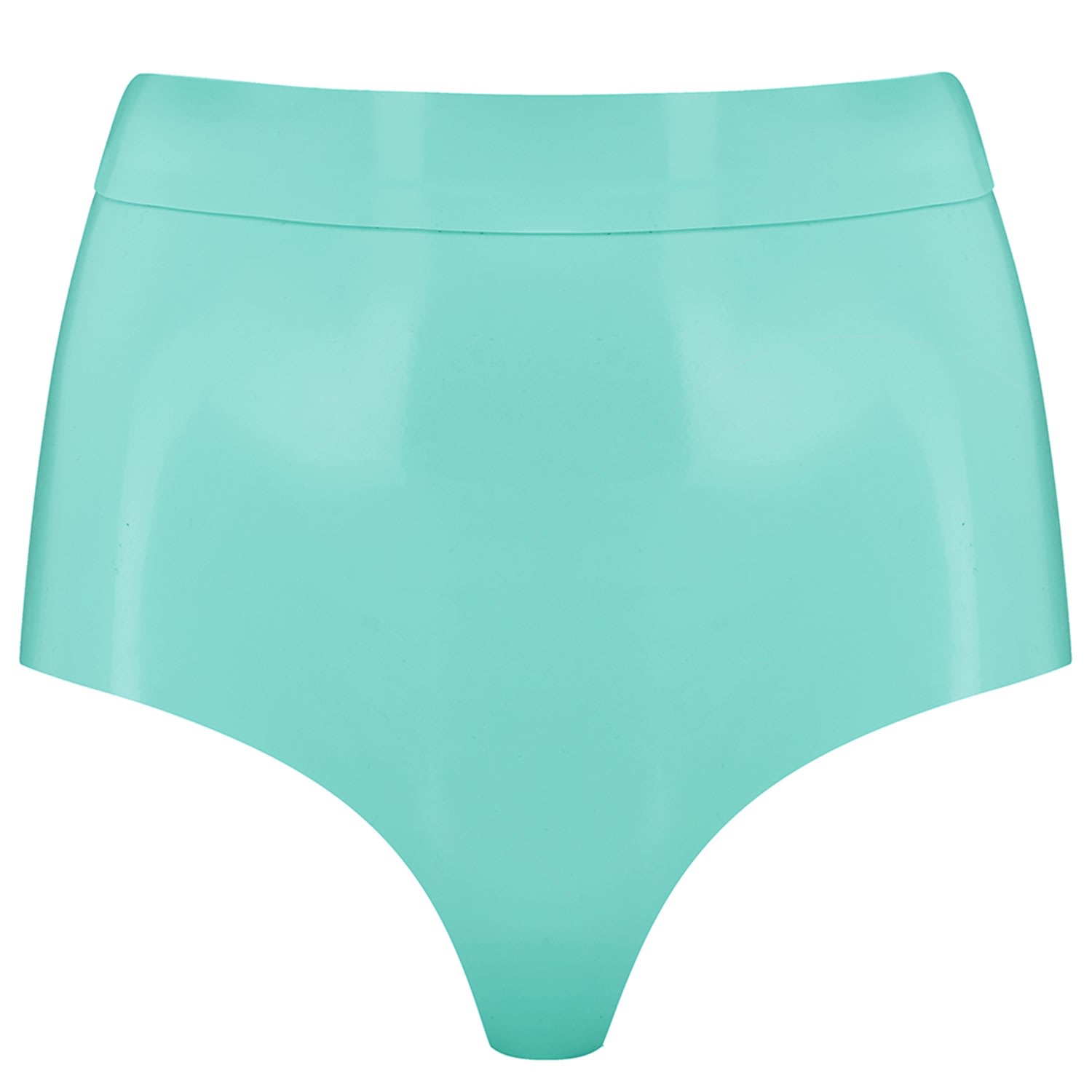 Elissa Poppy Women's Latex Disco Pant - Jade Green In Green