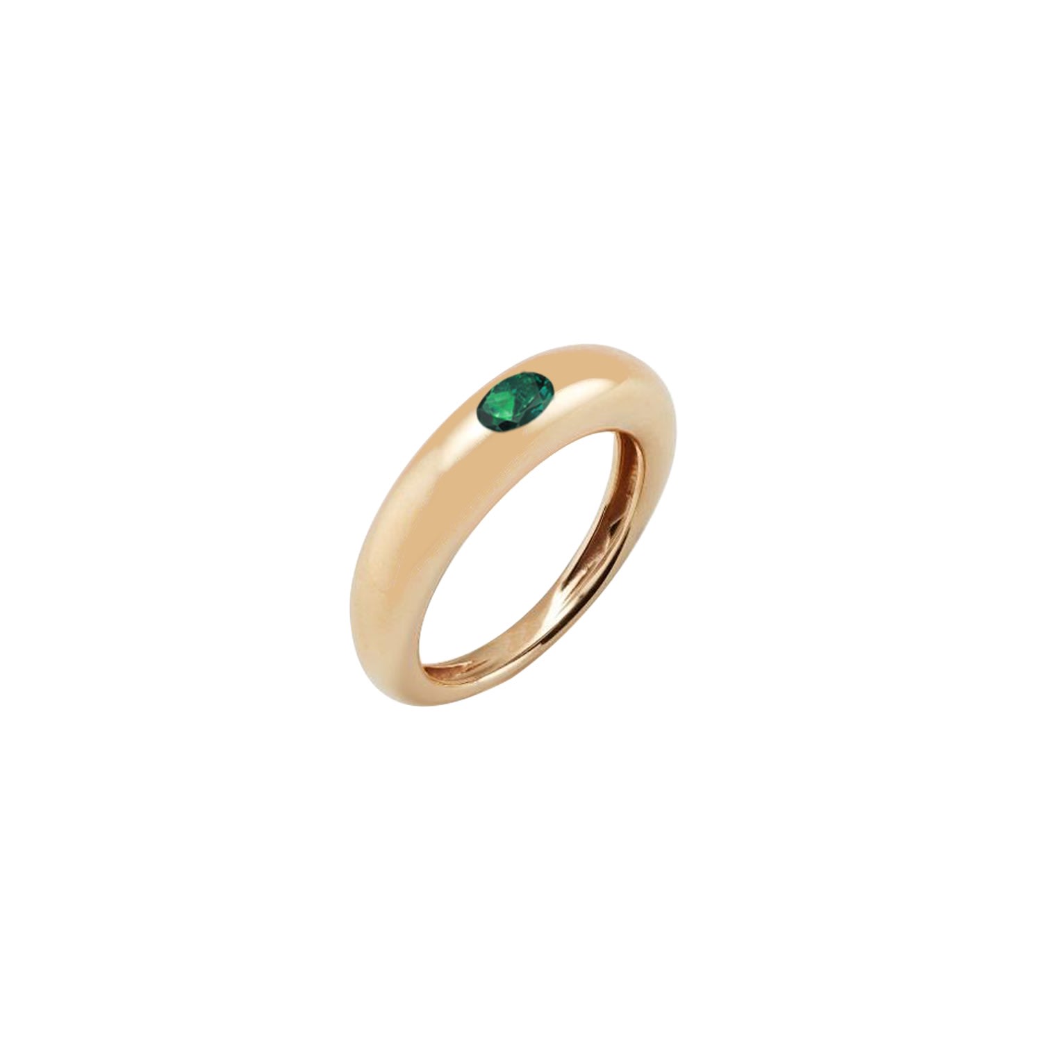 Women’s Gold / Green Demi Mia Emerald Ring Rosario Navia
