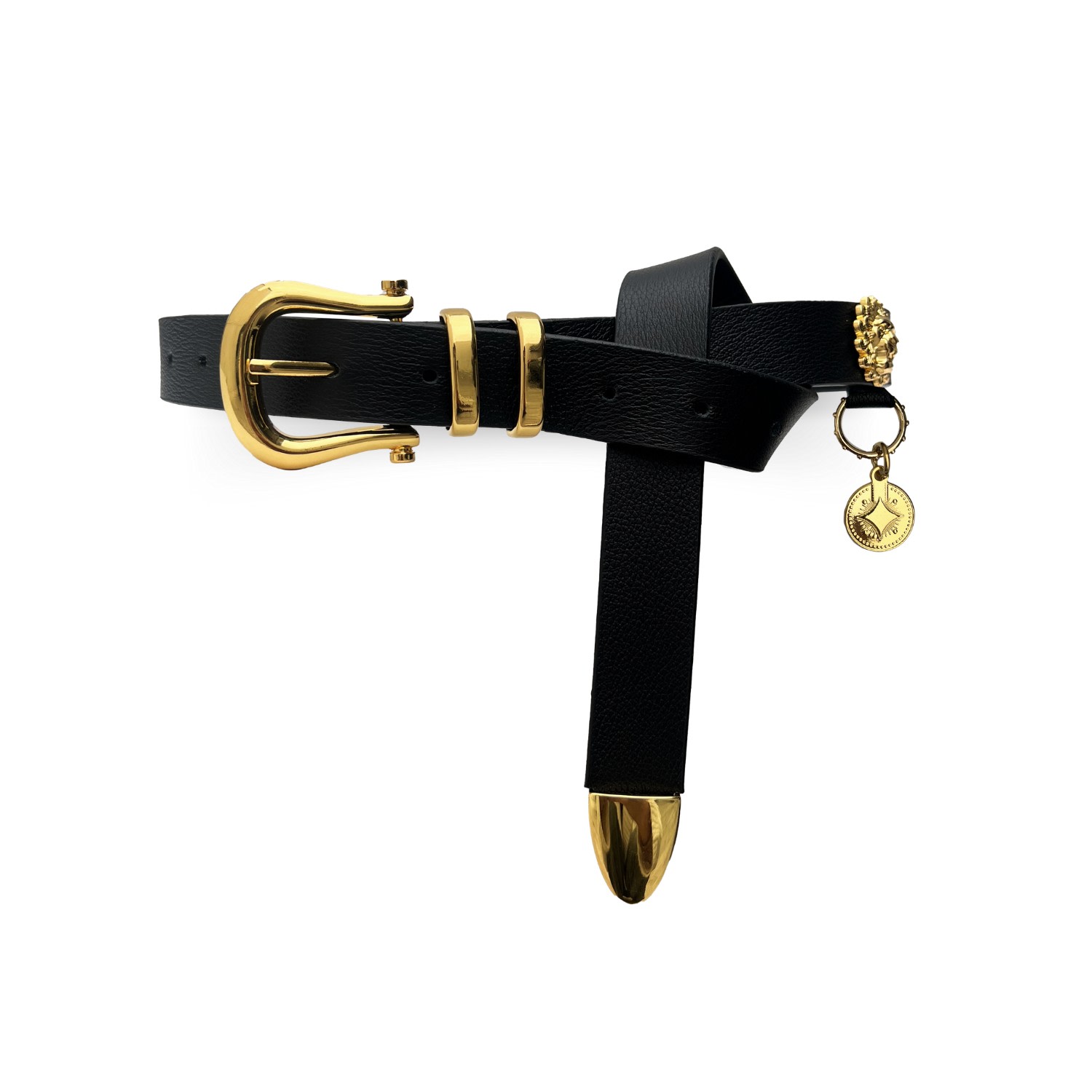 Indigolush Women's Panthera Black Belt In Black
