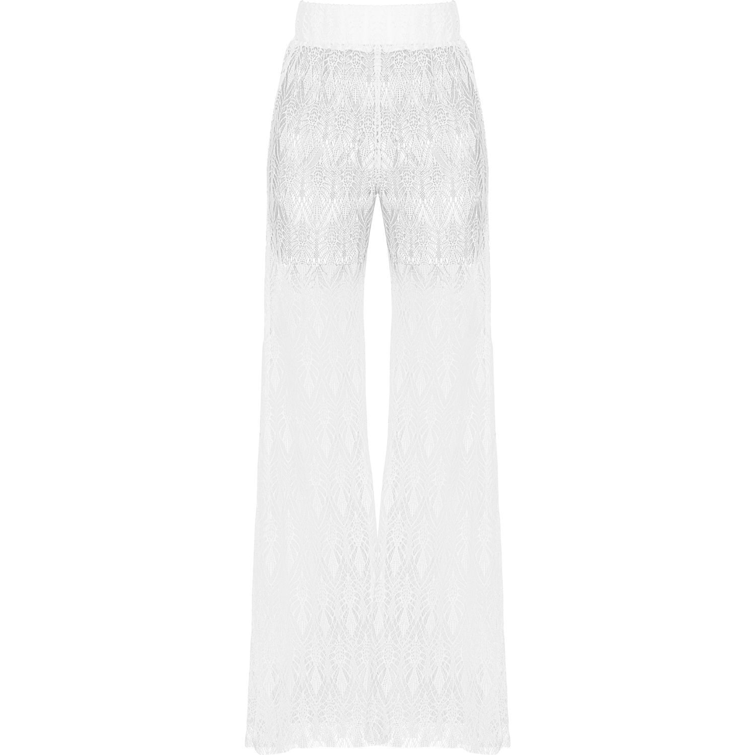 Antoninias Women's Cassia Resort Lace Pants In Light Breeze White
