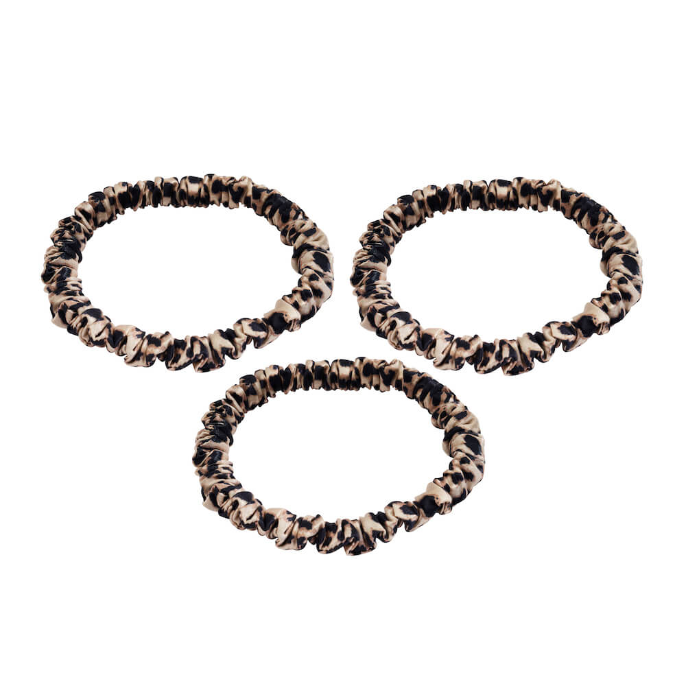 Women’s Blissy Skinny Scrunchies - Leopard One Size