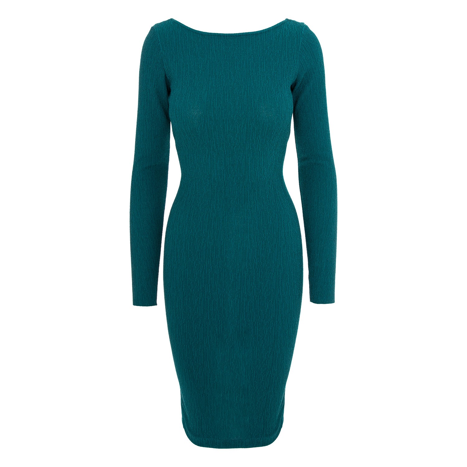 Women’s Ibiza Glitter Jersey Midi Dress In Emerald Green Xxs Roserry