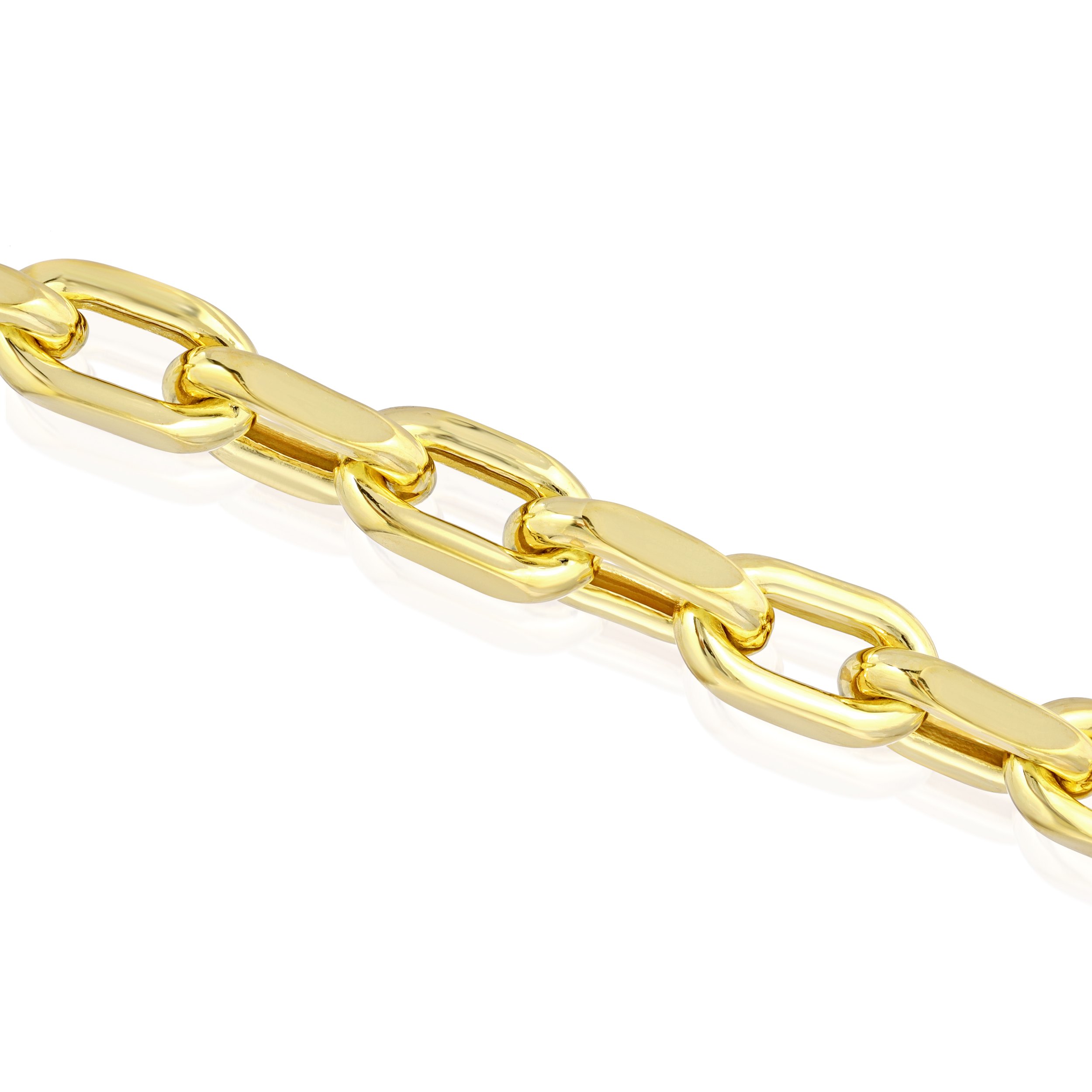 Essentials Jewels Women's Hollow Chunky Link Bracelet Gold