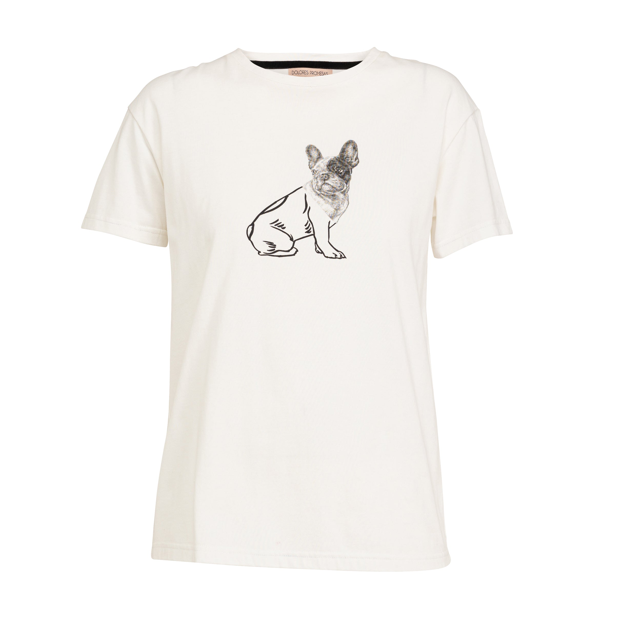 Women’s Tula White T-Shirt Black And White Extra Small Dolores Promesas