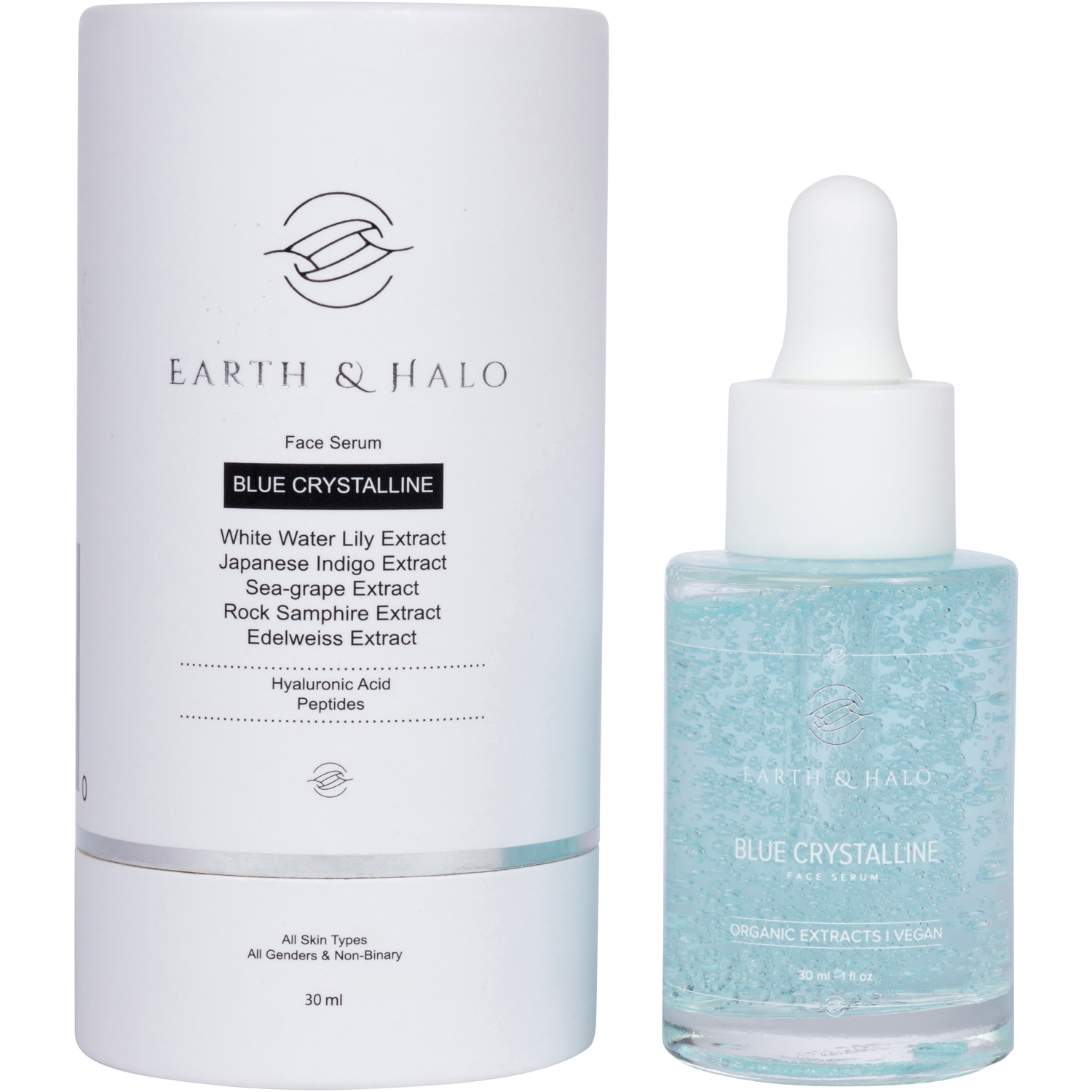 Earth & Halo Blue Crystalline Face Serum 30 ml