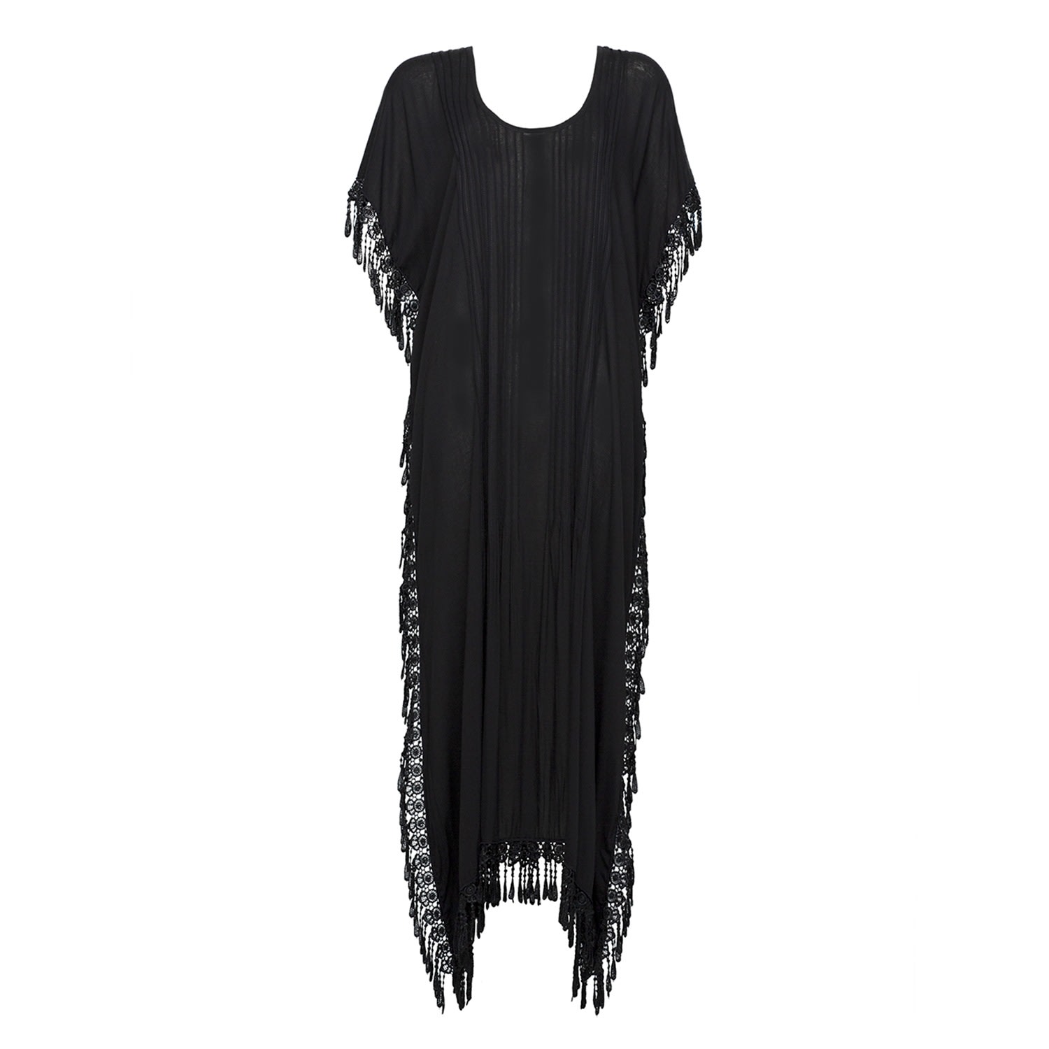 Women’s The Dream Catcher Maxi Kaftan Black One Size House of Dharma