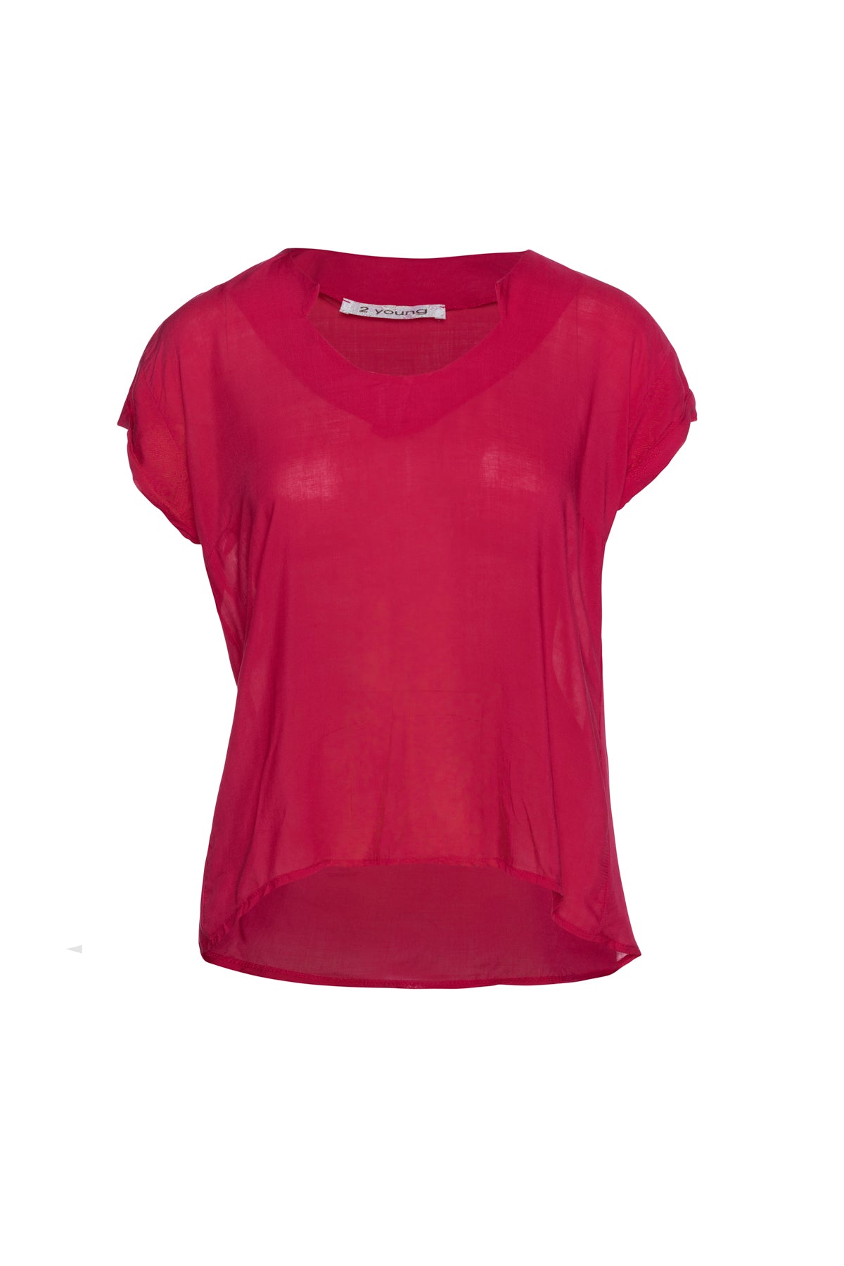 Women’s Dark Red Cap Sleeve Top Small Conquista