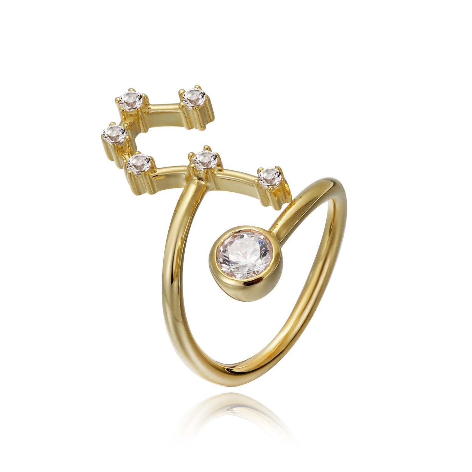 Women’s Gold Cancer Constellation Ring Kathryn New York