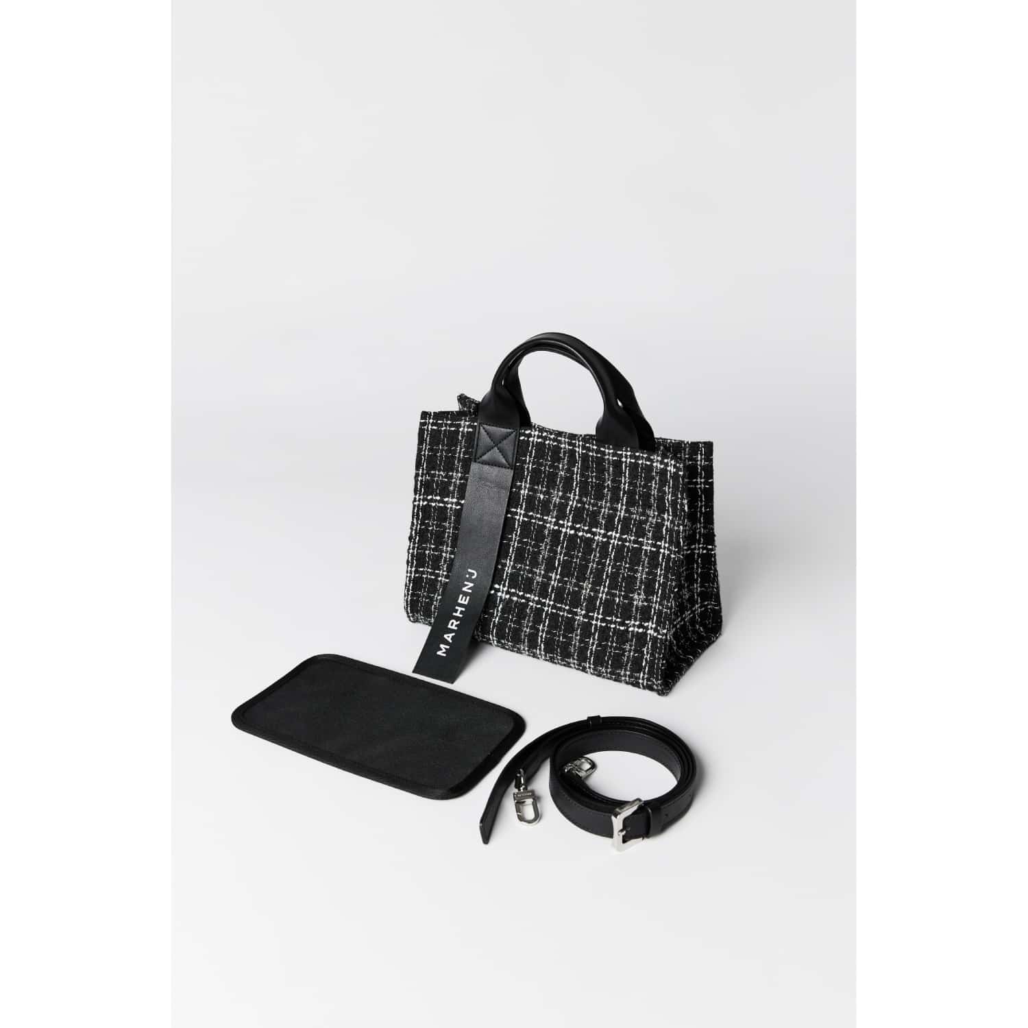■■MARHEN.J■■RICO MINI BAG TWEED♪ Rico Mini Tweed - Black | MARHEN.J | Wolf & Badger