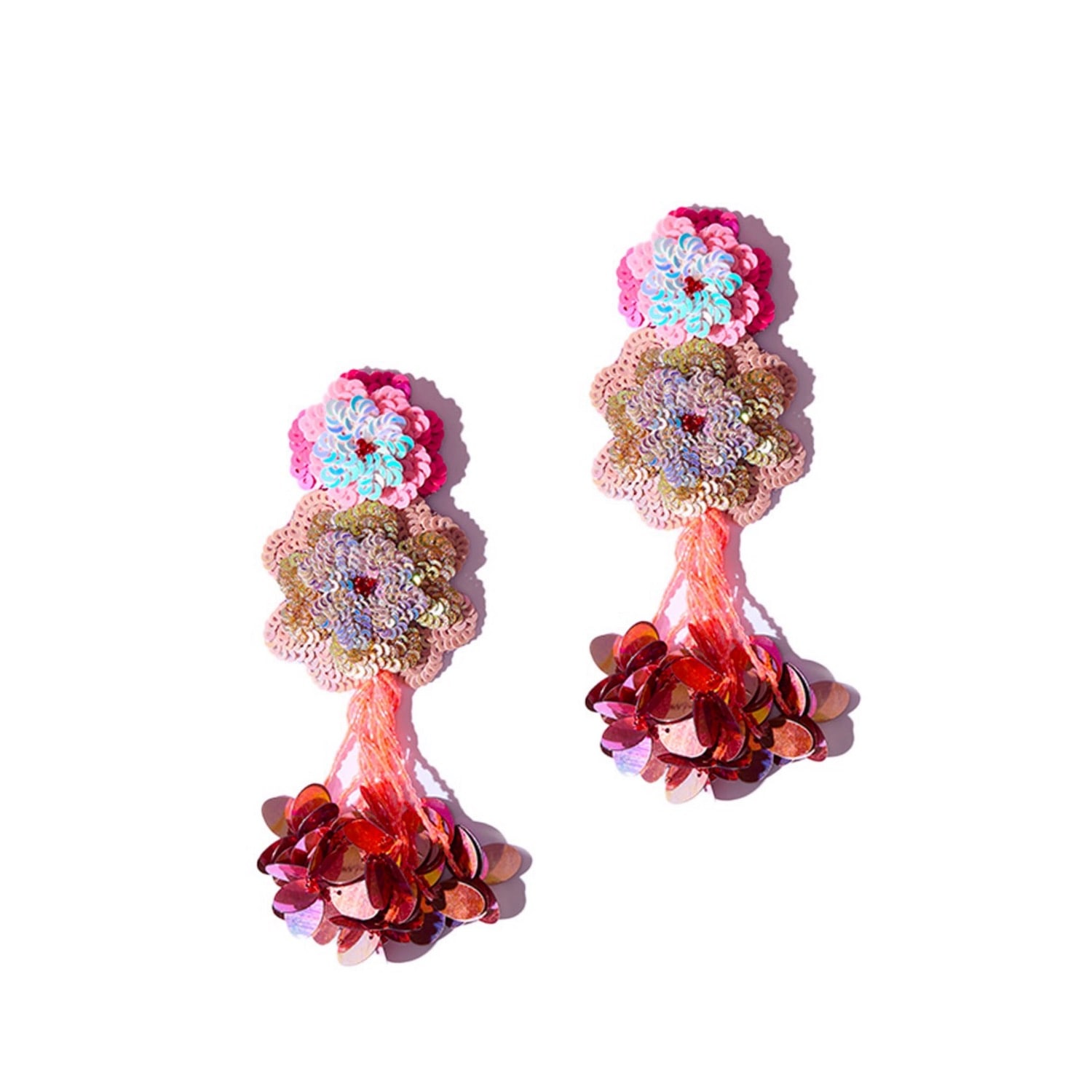 Simitri Women's Peony Earrings