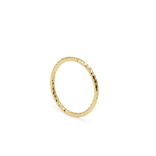 MYIA BONNER GOLD FACETED RING