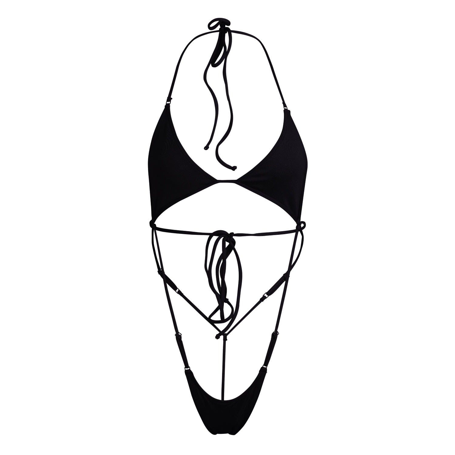 Minimale Animale Women's Bijou Onesie One Piece Swimsuit - Dark Seas Black In Black