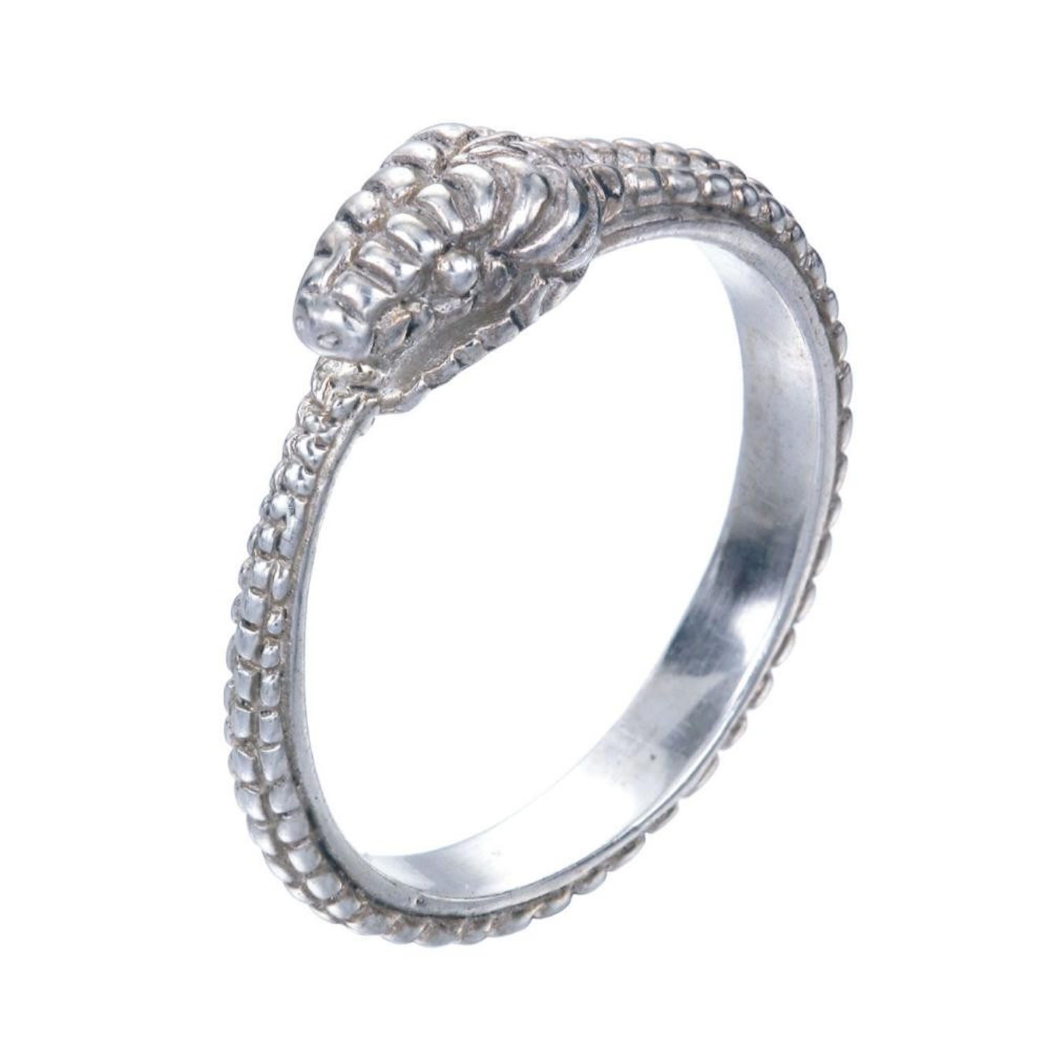 Zoe And Morgan Women's Eternity Snake Ring Silver In Purple