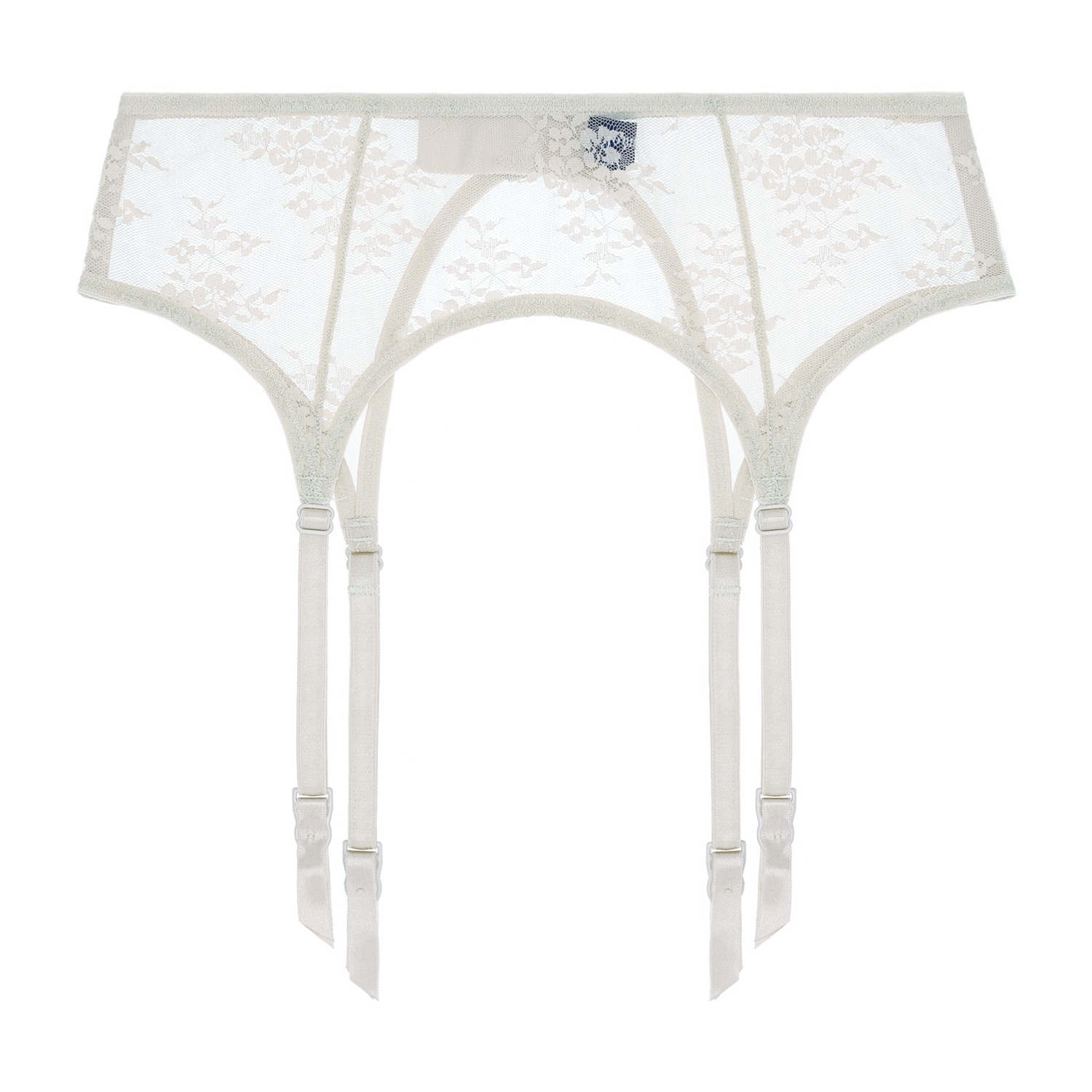 Journelle Women's White Romy Suspender Belt Alabaster In White