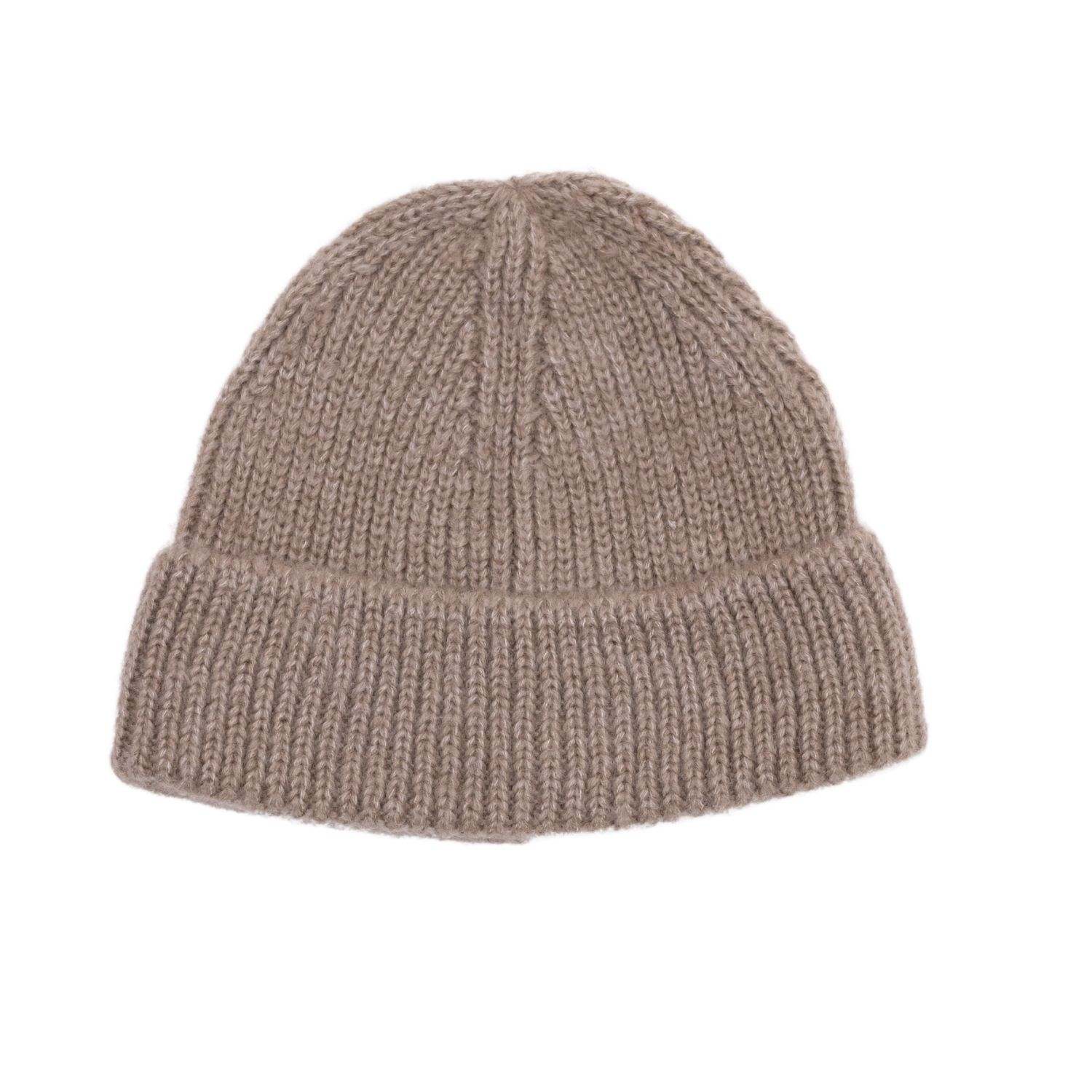 Men’s Neutrals Unisex Wool Rib Beanie In Camel 56Cm The Taylor Clothing