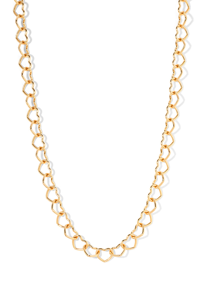 Naiia Women's Close To Your Heart Gold Necklace