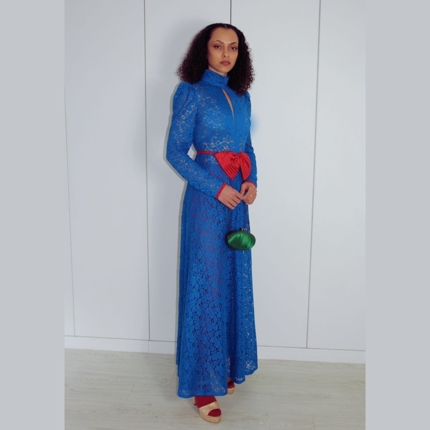 cerulean blue maxi dress Navy & Cerulean Floral Bennett Maxi Dress