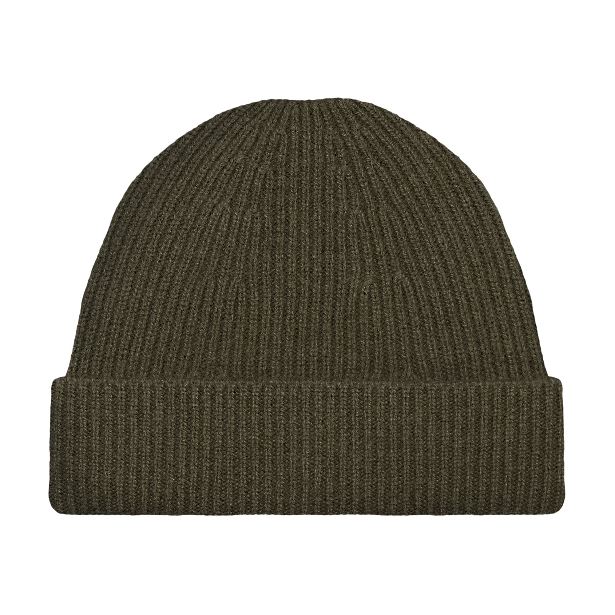 Paul James Knitwear Men's Green Lightweight Merino Cashmere Beauline Beanie - Khaki In Green