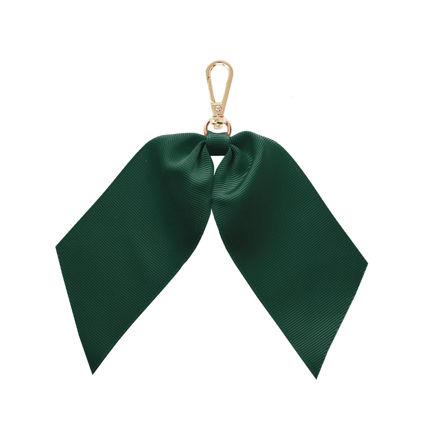 Green Harper Ribbon Keyring - Emerald One Size Jlr London