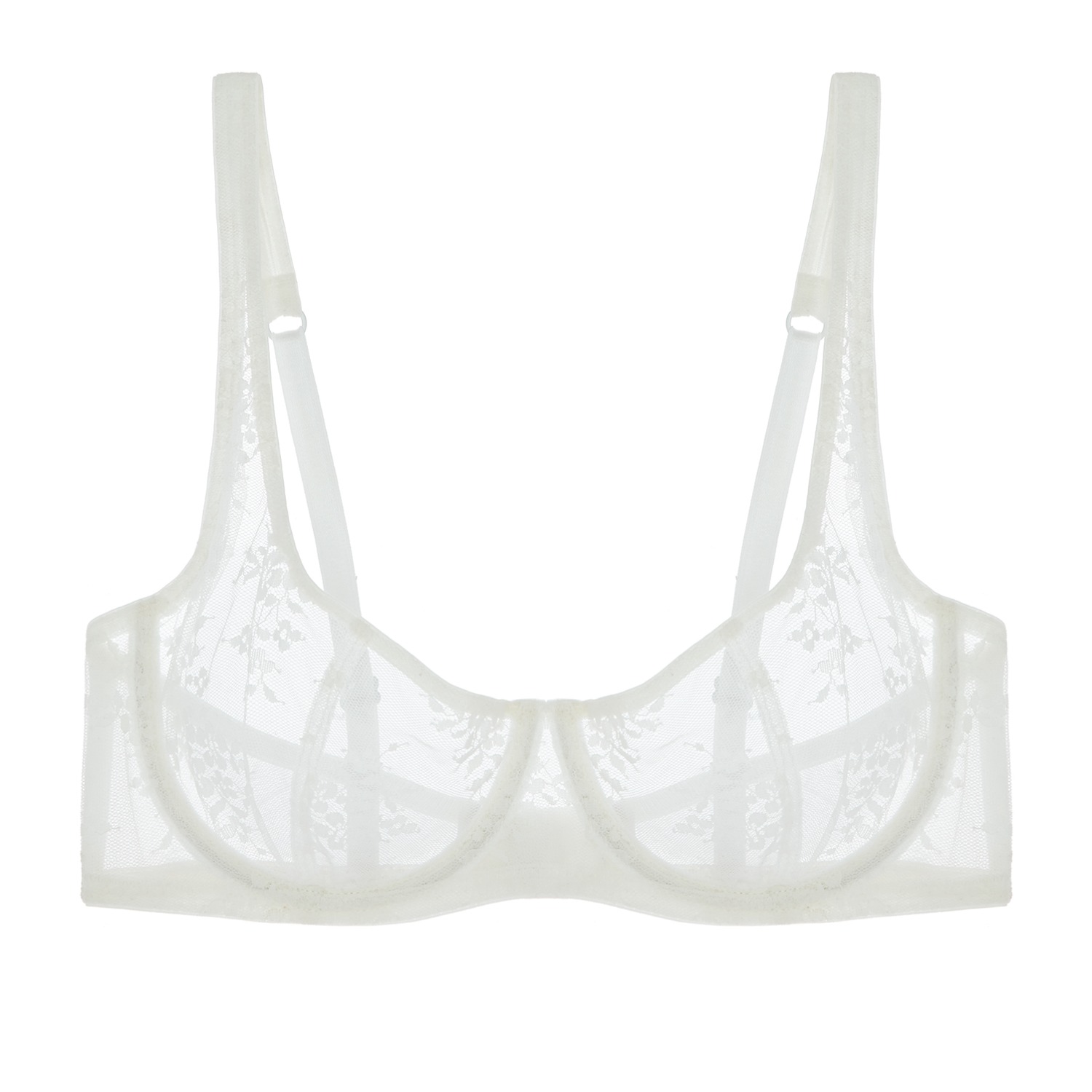 Women's White Romy Demi Bra Alabaster