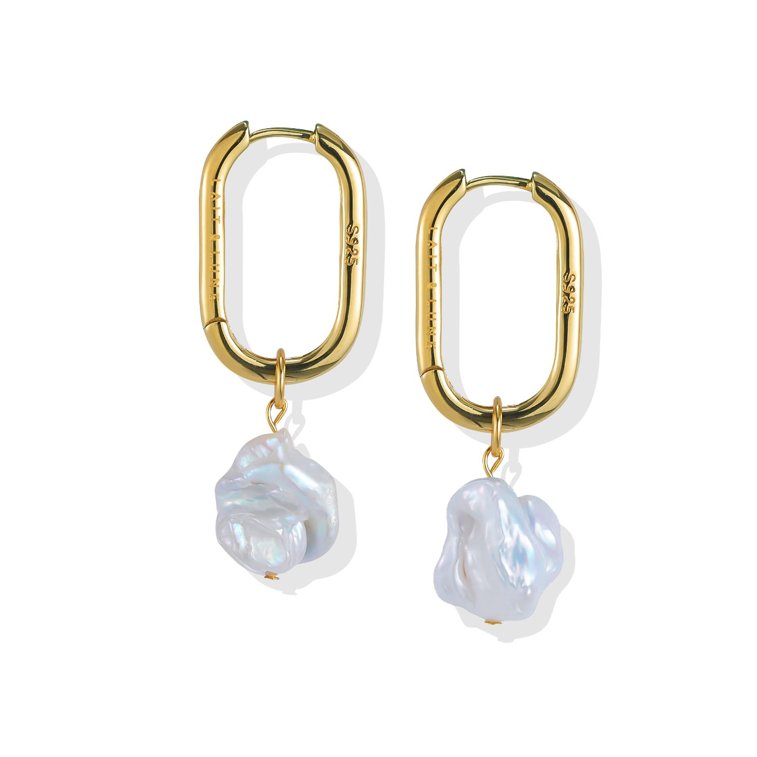 Women’s Pyla Hoop Pearl Earrings - 18K Gold Vermeil Lait & Lune