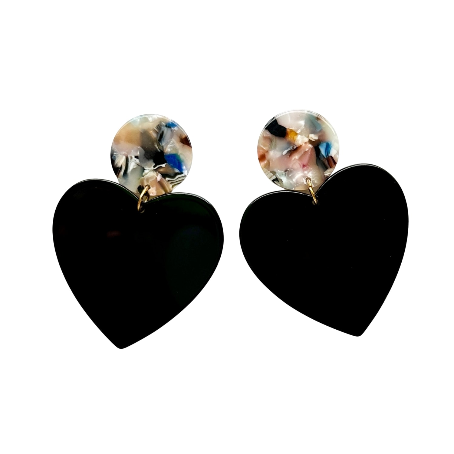 Women’s Black Xl Heart Earrings In Secret Admirer Closet Rehab