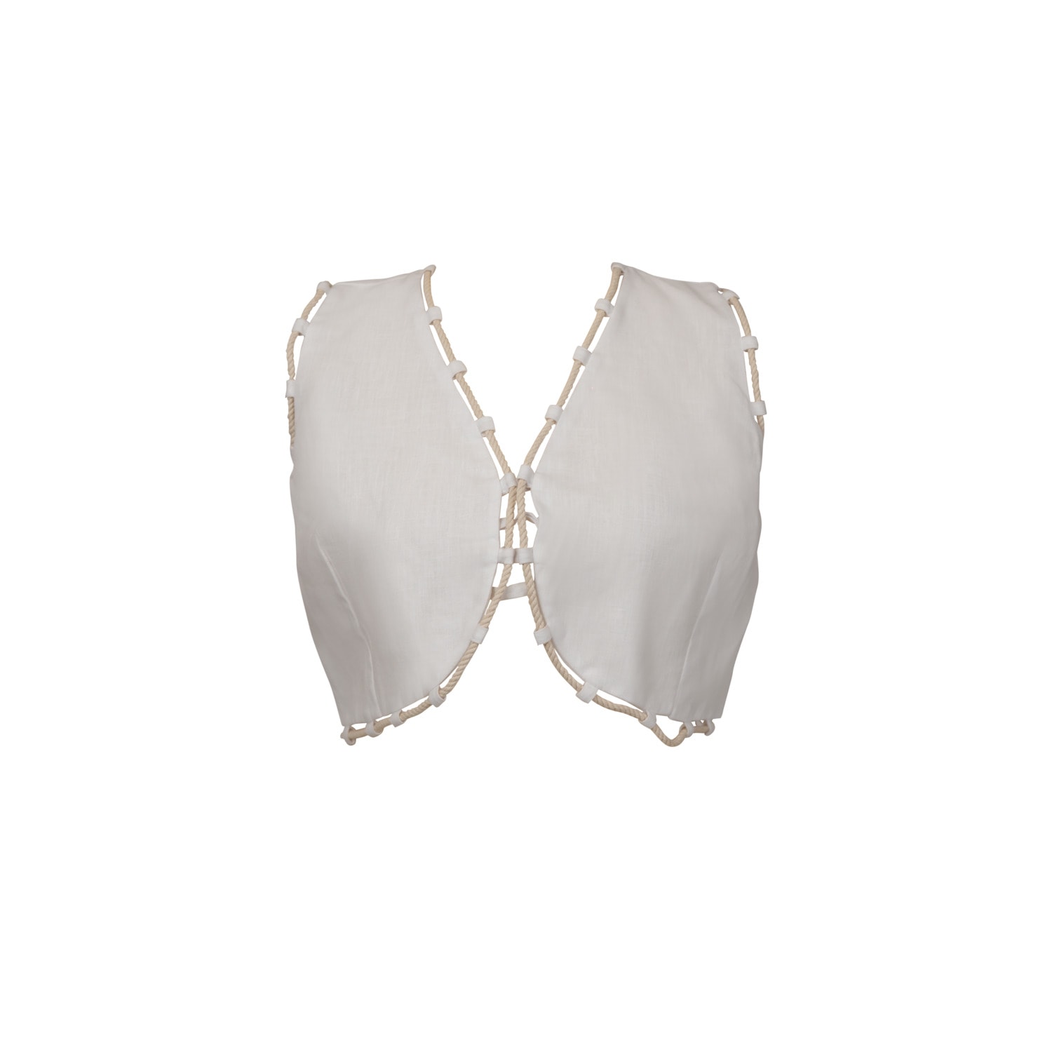 Muda Clothing Fz Llc Ariel White Linen Co-ord Set In White