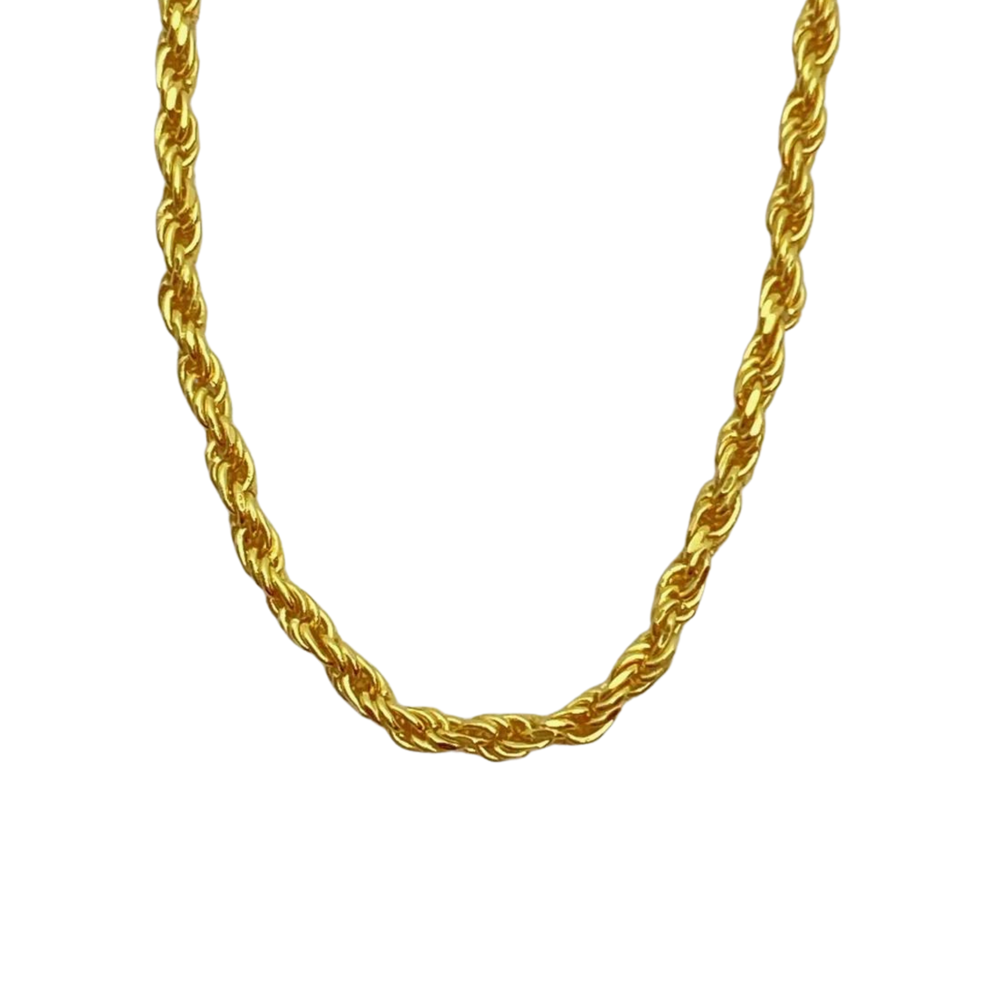 Nazzar Women's Dainty Gold Twist Chain Necklace In Gold